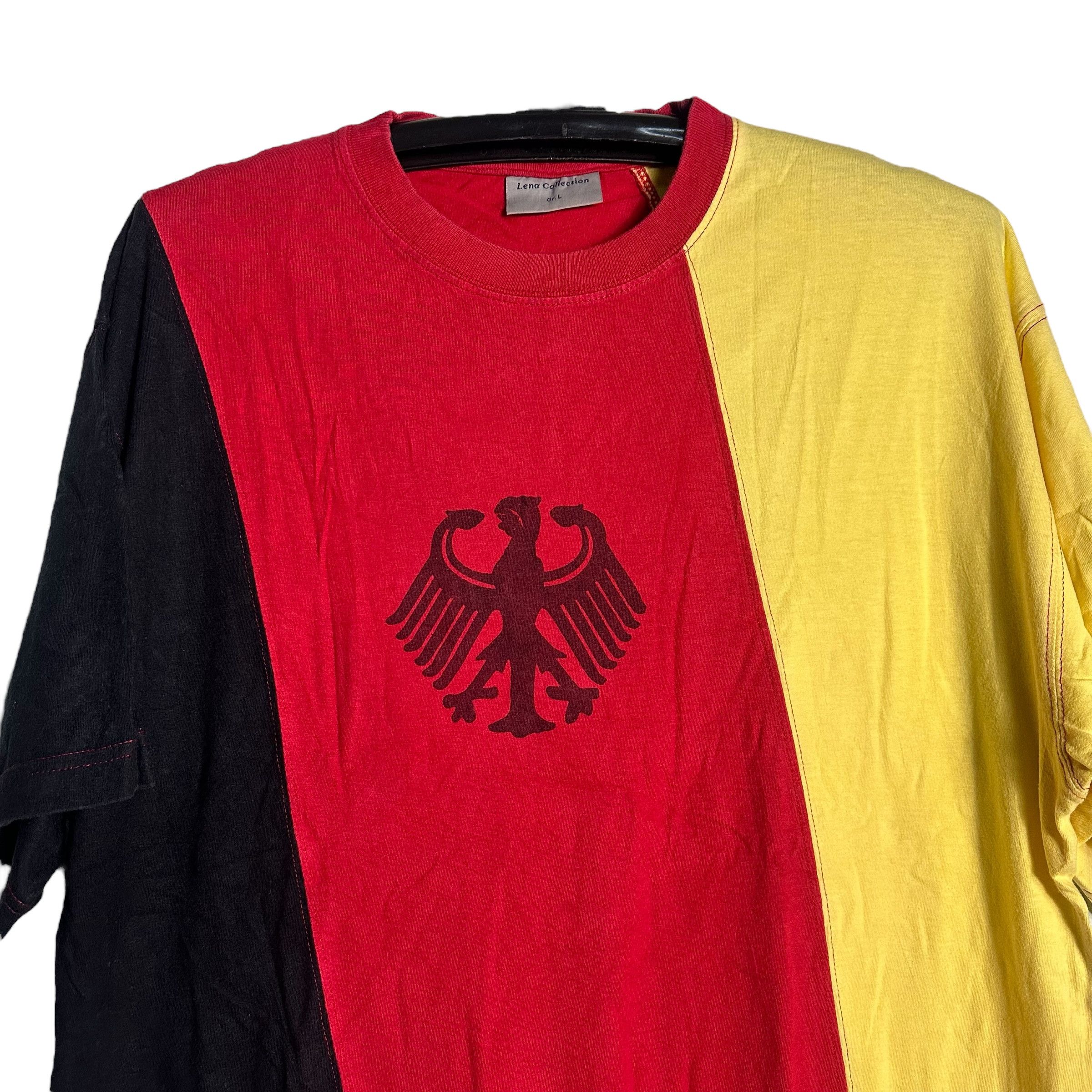 Vintage 🔥RARE🔥Vintage 90s Deutschland Germany Flag T-shirt Size US L / EU 52-54 / 3 - 2 Thumbnail