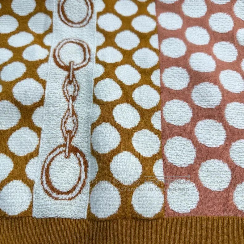 Hermes Hermes Brown circular pattern wool sweater Size XS / US 0-2 / IT 36-38 - 8 Thumbnail