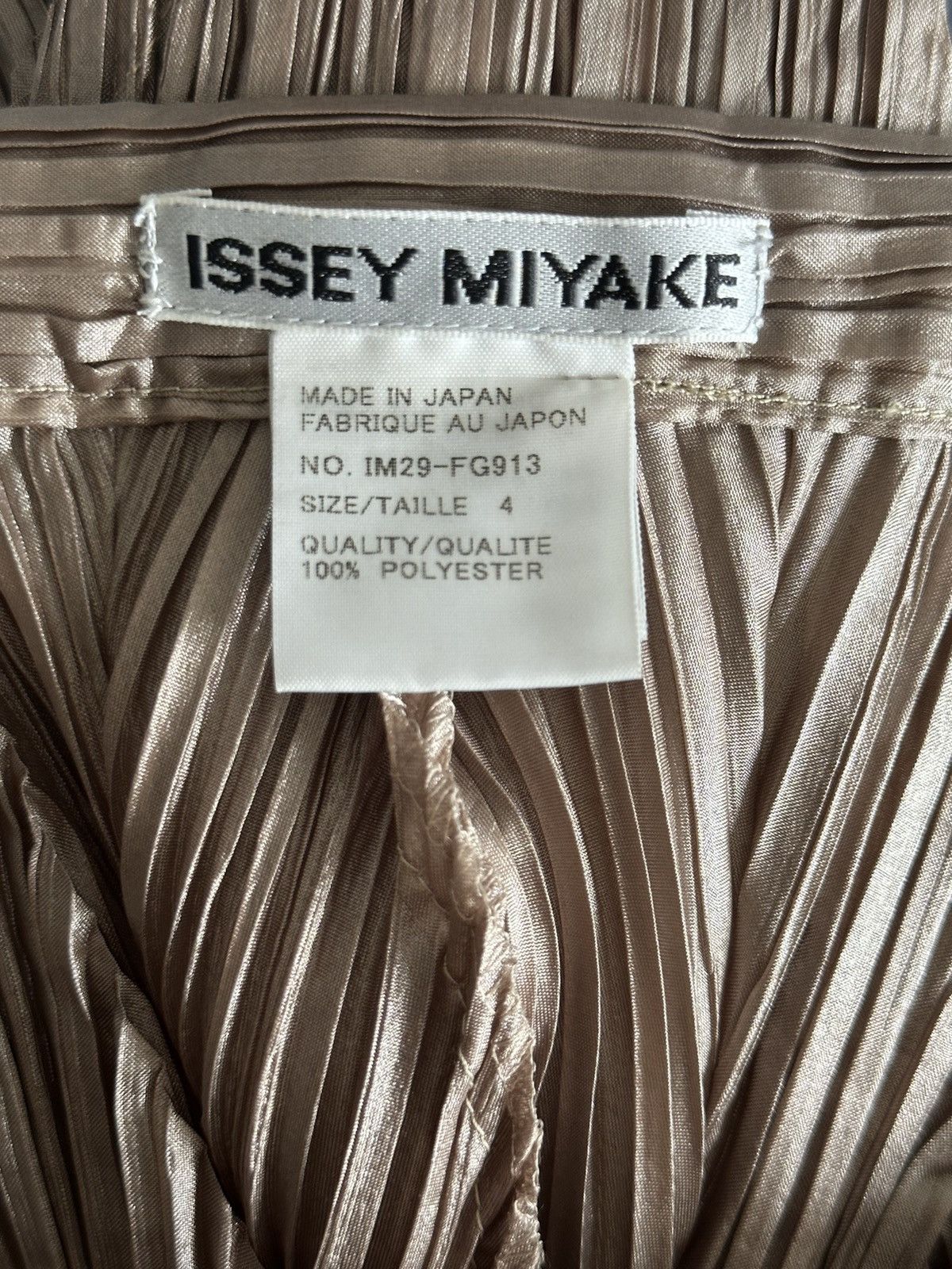 Issey Miyake Metallic shiny pointed half skirt Size XL / US 12-14 / IT 48-50 - 4 Thumbnail
