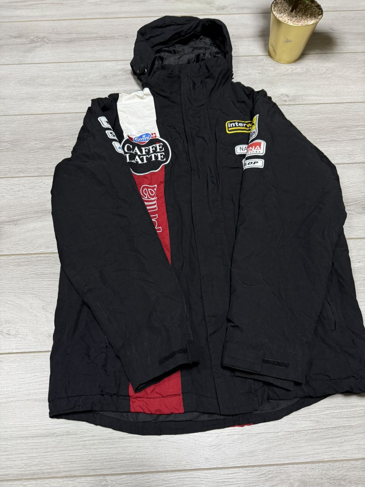Vintage Caffe Latte Dread Aprilia jacket hooded zip racing team Size US L / EU 52-54 / 3 - 9 Thumbnail