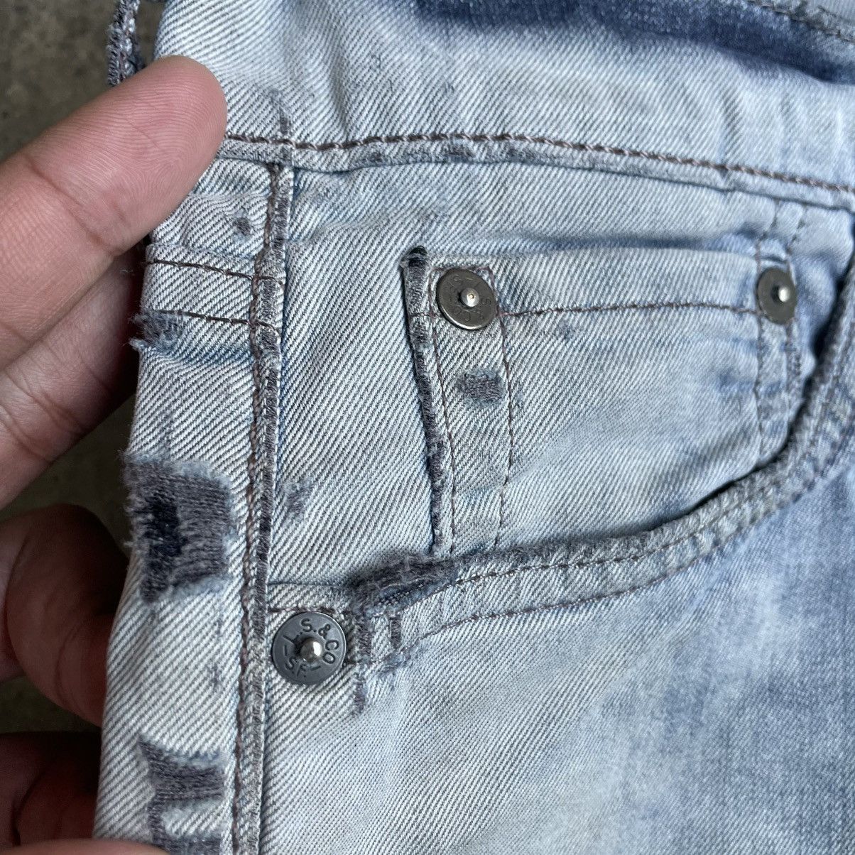 Levi's Vintage Clothing 🔥Vintage Levis 508 Blend Savage Ripped Distress Khakis Jeans Size US 31 - 12 Thumbnail