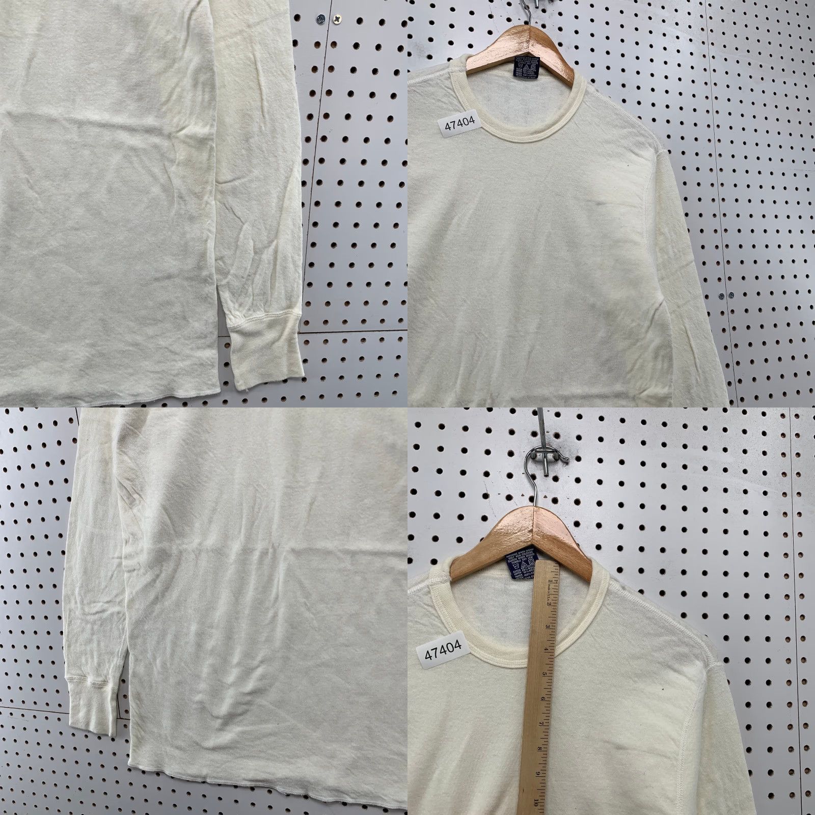 Vintage VINTAGE Duofold Wool Blend Thermal Shirt Mens Large Cream Long Sleeve USA Size US L / EU 52-54 / 3 - 8 Thumbnail