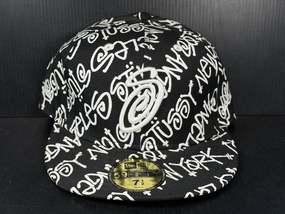 Stussy STUSSY SS13 X NEW ERA FITTED 7 3/8 WORLD TOUR HAT | Grailed