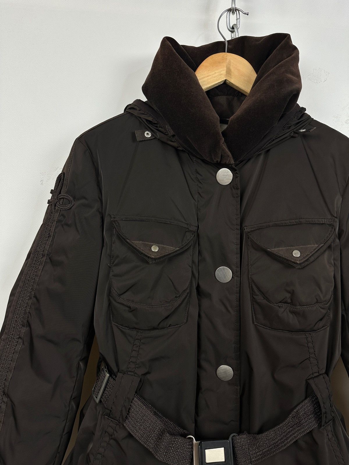 Marithe + Francois Girbaud Marithé+François Girbaud Brown Hooded Down Puffer Jacket Size M / US 6-8 / IT 42-44 - 7 Thumbnail