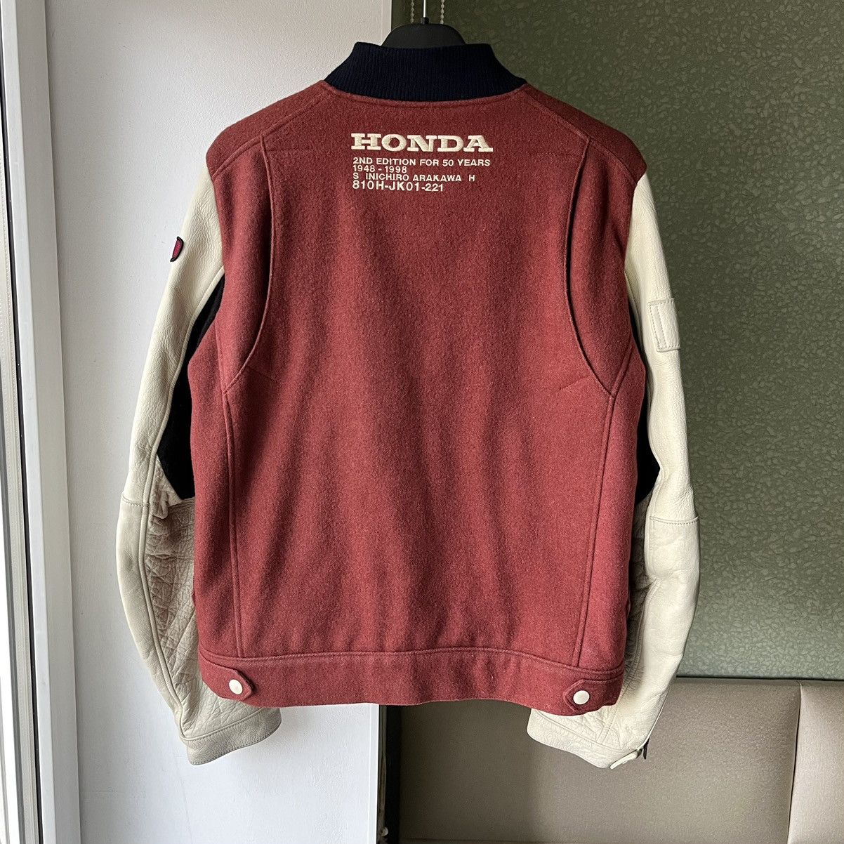Honda AW98 Moto Varsity Jacket Size US M / EU 48-50 / 2 - 2 Thumbnail
