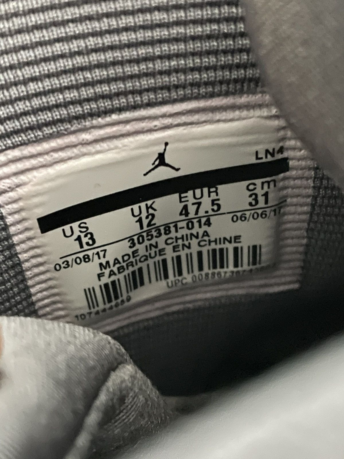 Jordan Brand Jordan 8 Cool Grey Size US 13 / EU 46 - 7 Thumbnail