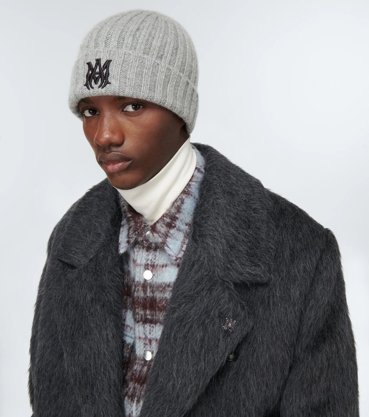 Amiri Amiri Logo Cashmere Beanie Hat Size OS Size ONE SIZE - 3 Thumbnail