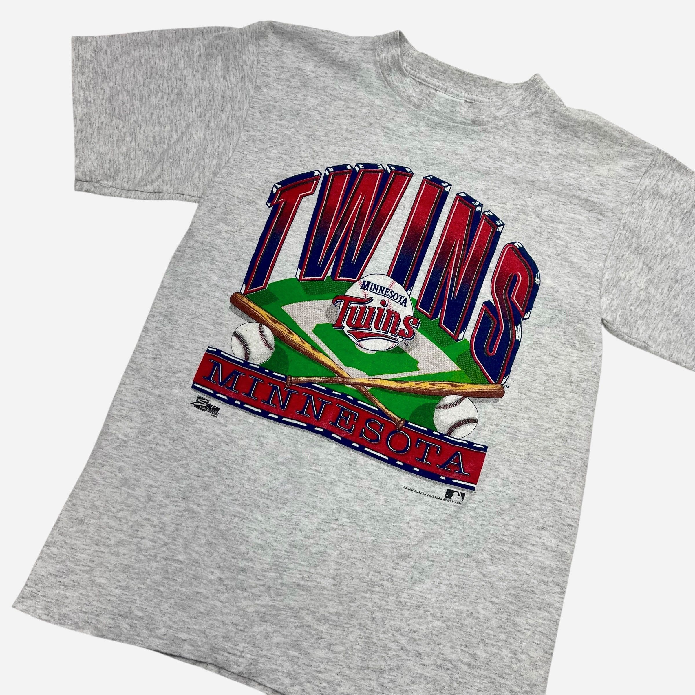 MLB × Salem Sportswear Minnesota Twins 90’s Salem Single Stitch Graphic T-Shirt Size US L / EU 52-54 / 3 - 2 Thumbnail