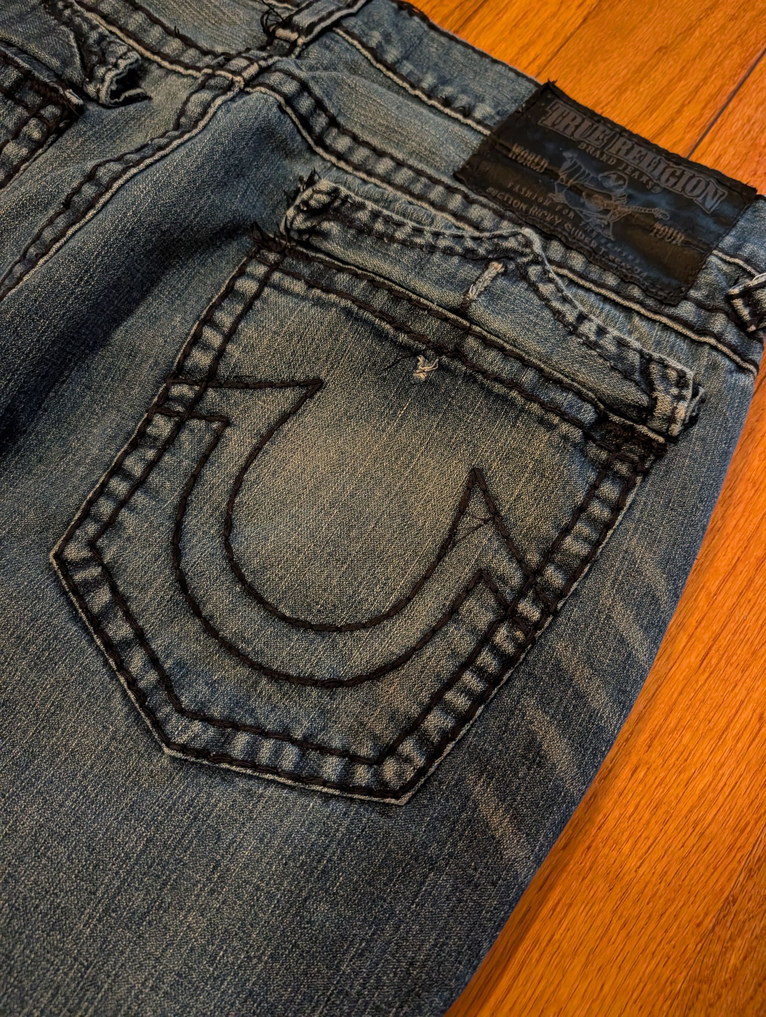 True Religion True Religion Ricky Super T Jeans Made in USA Triple Stitch Size US 38 / EU 54 - 2 Thumbnail