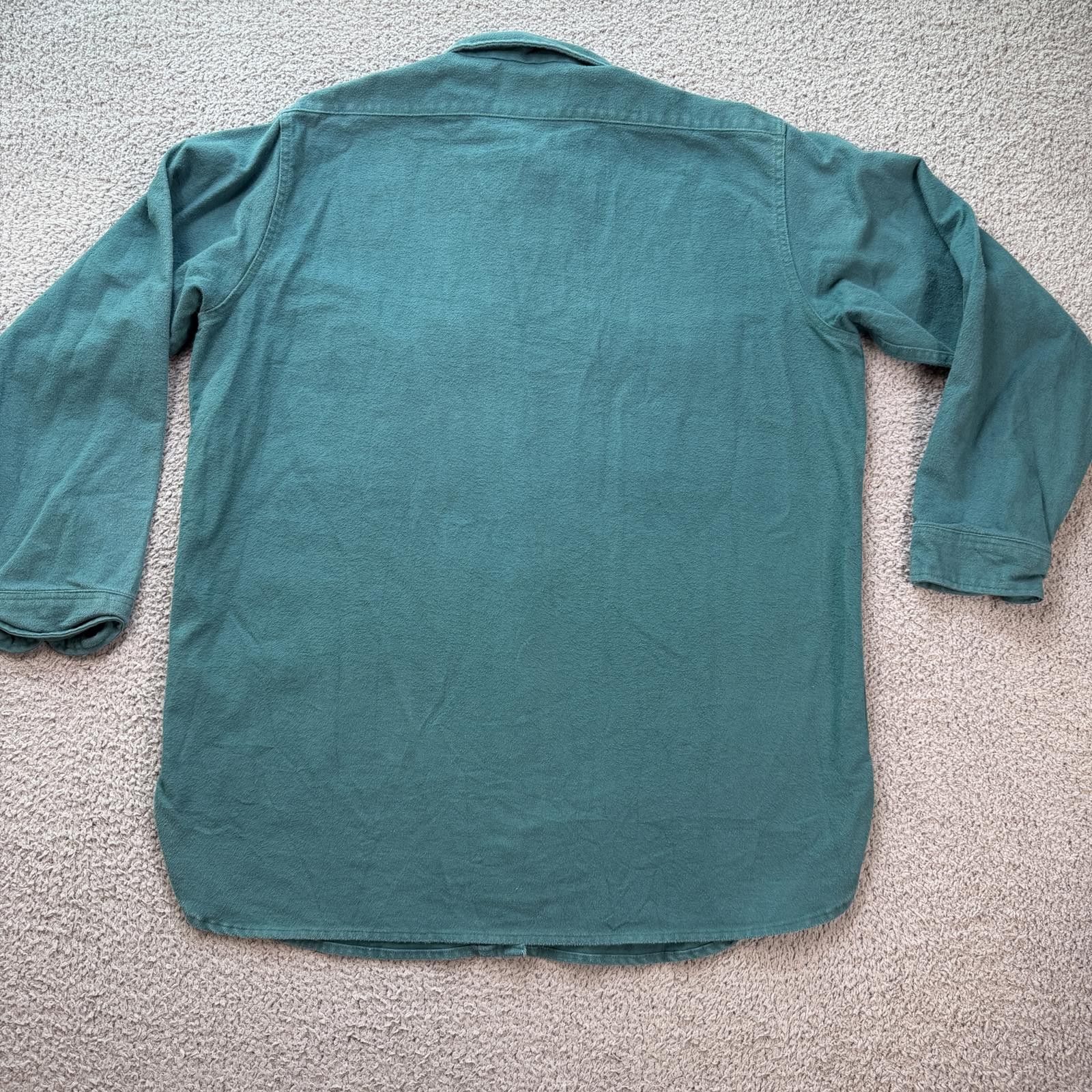 Eddie Bauer Vintage Eddie Bauer Chamois Cloth Shirt USA Made Green XL Size US XL / EU 56 / 4 - 2 Thumbnail