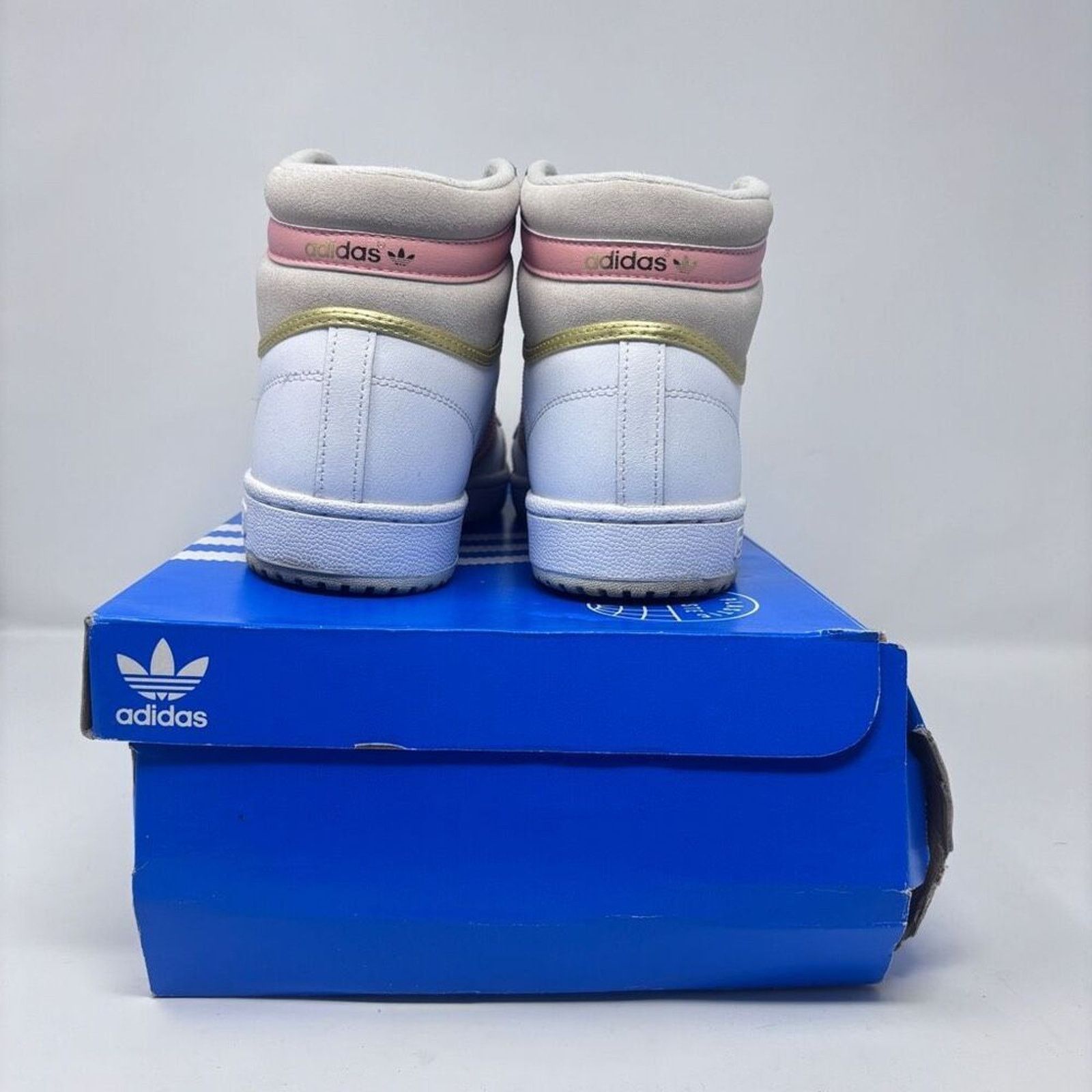 Adidas Adidas Originals Top Ten Hi Top White Ambient Blush Sneaker Size US 11 / IT 41 - 3 Thumbnail