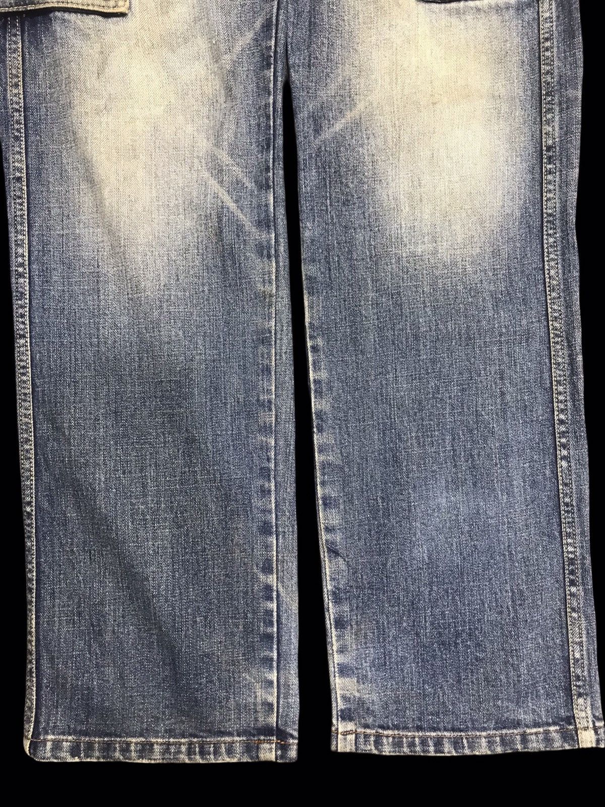 Global Work 💥JAPAN STYLE💥RARE GLOBAL WORK BLUE WASH CARGO DENIM F211 Size US 30 / EU 46 - 7 Thumbnail