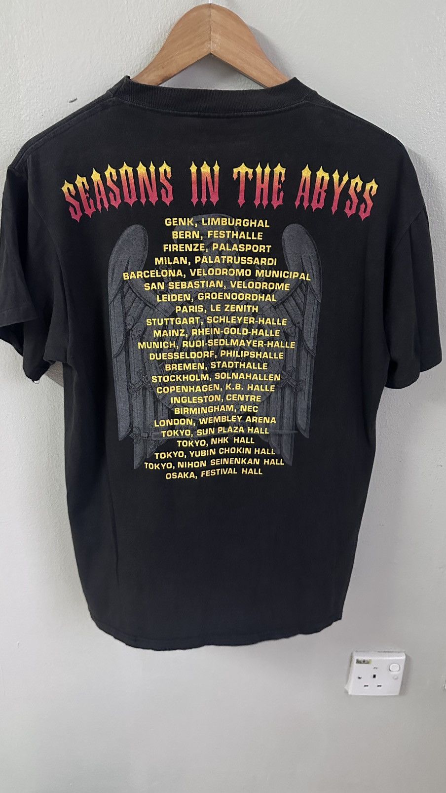 Band Tees × Slayer × Vintage Slayer Tour Season In The Abyss Size US L / EU 52-54 / 3 - 4 Thumbnail