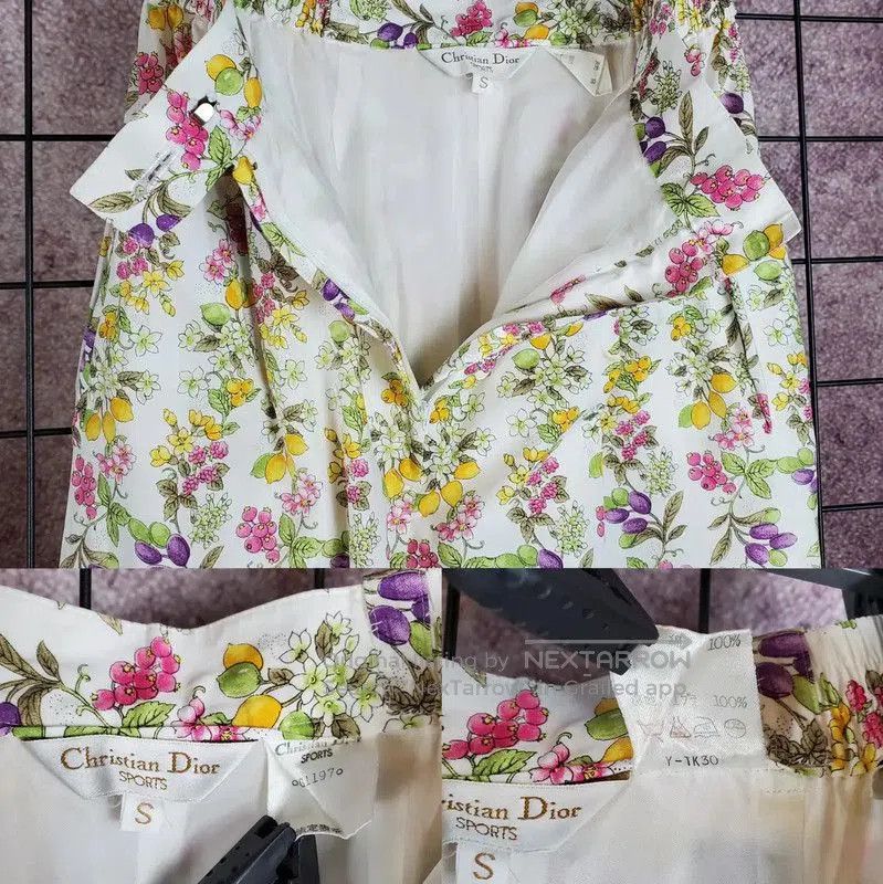 Dior Dior Summer Floral Print Casual Pants . Size 23" - 7 Thumbnail