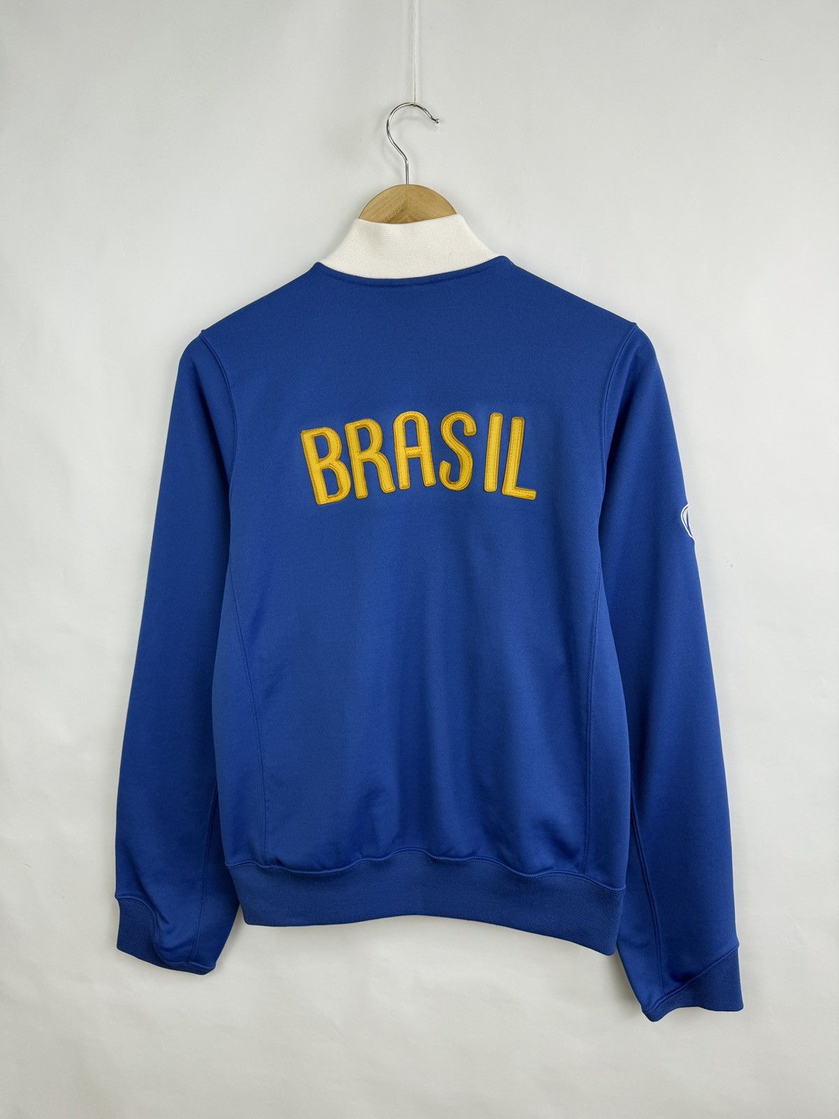 Nike 🇧🇷 Vintage 90s Nike Brazil Zip Hoodie Soccer Blokecore Y2K Size US S / EU 44-46 / 1 - 11 Thumbnail