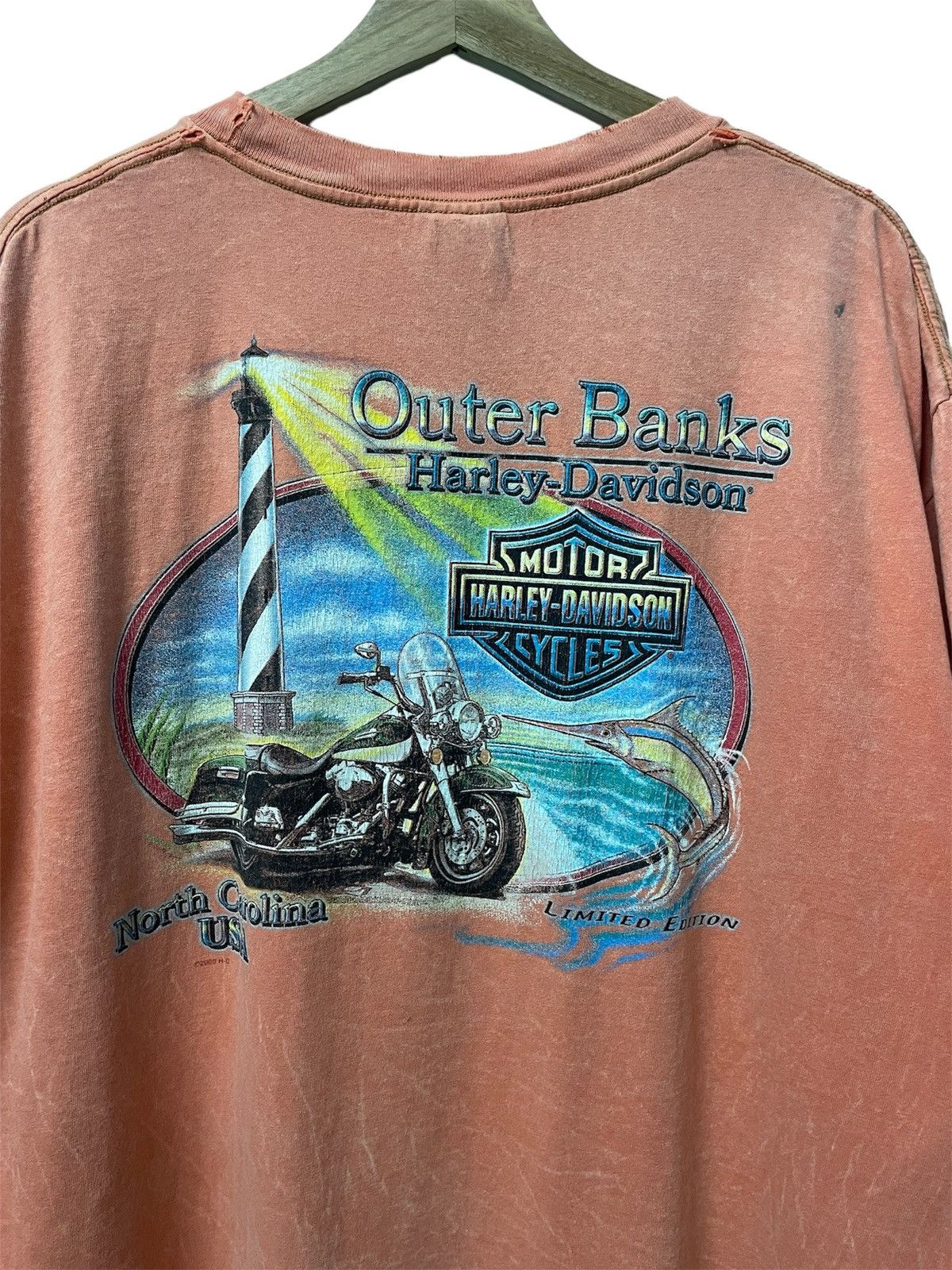 Harley Davidson × Vintage Vintage Harley Davidson North Carolina Usa Limited Edition Size US XL / EU 56 / 4 - 3 Thumbnail