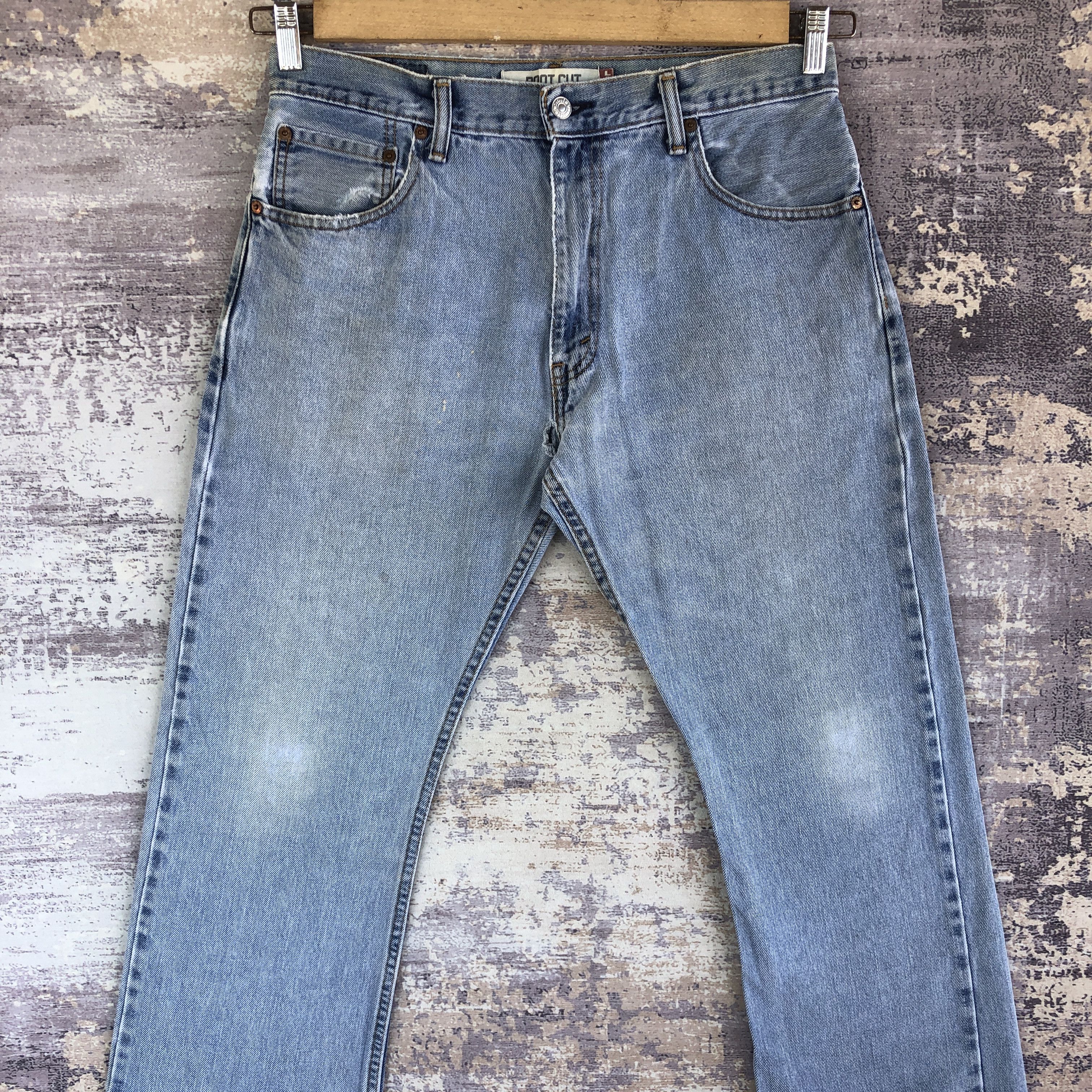 Levi's Vintage Levis 517 Boot Cut Jeans Levi's Flare Faded Denim Size US 32 / EU 48 - 3 Thumbnail