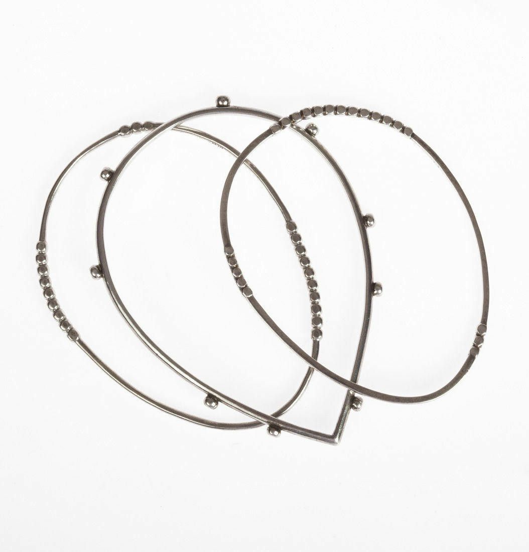 Designer Anna Sheffield Three Piece Bangle Set Size ONE SIZE - 1 Thumbnail