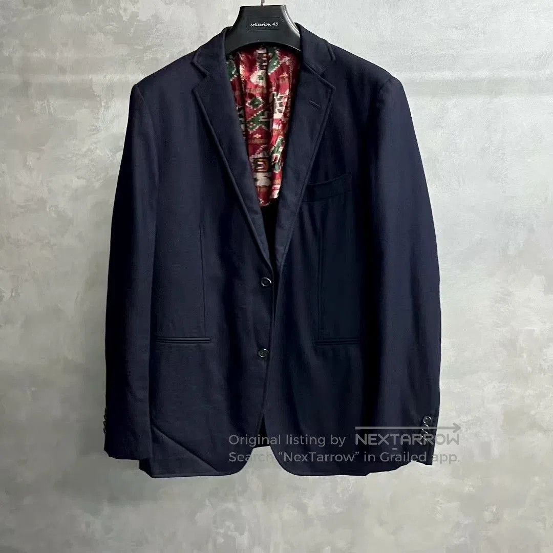 Massimo Osti new deep blue casual long sleeve blazer. Size US L / EU 52-54 / 3 - 1 Thumbnail