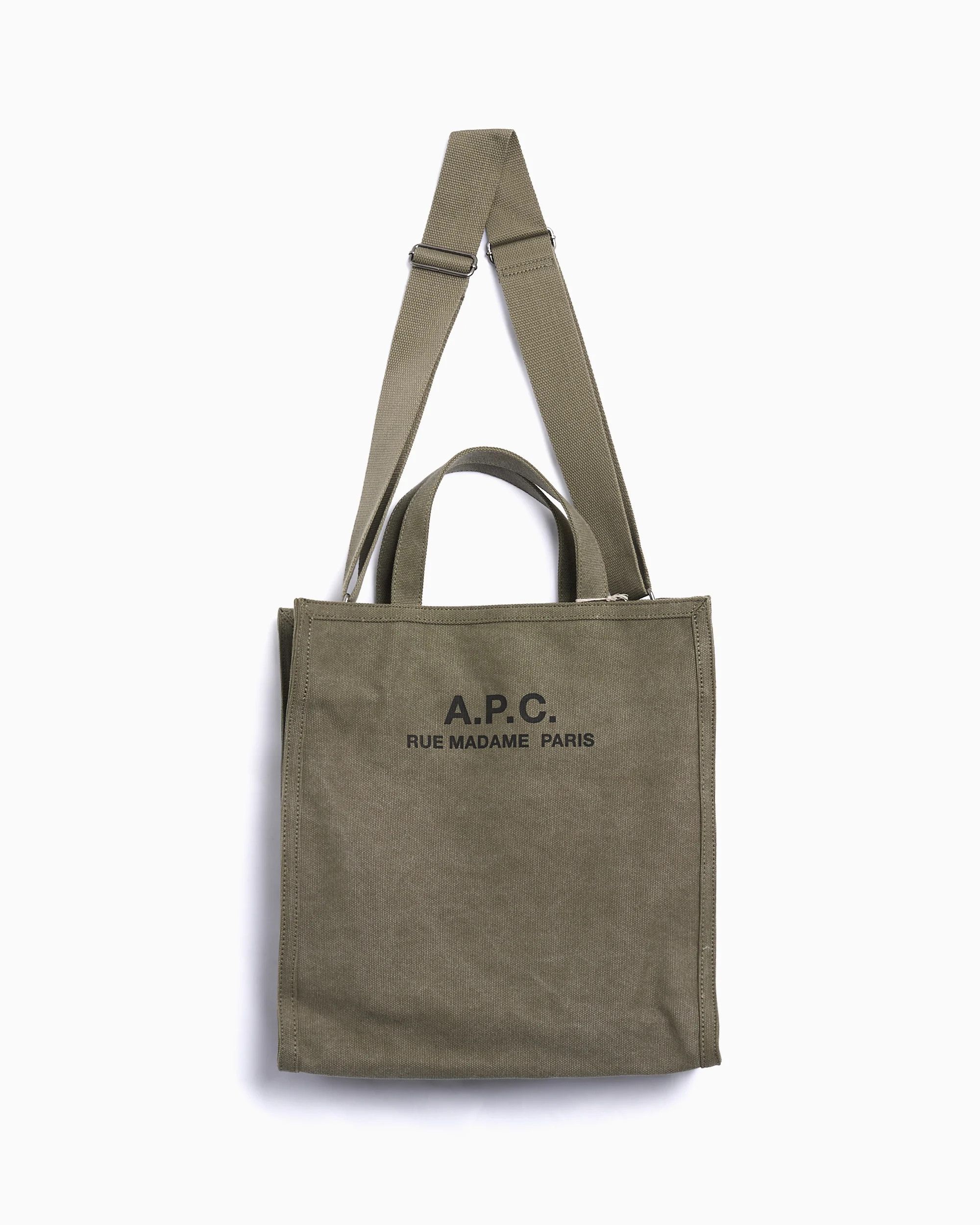 A.P.C. o1s22i1n0925 Size: OS / Récupération Canvas Tote Bag Khaki Size ONE SIZE - 1 Thumbnail