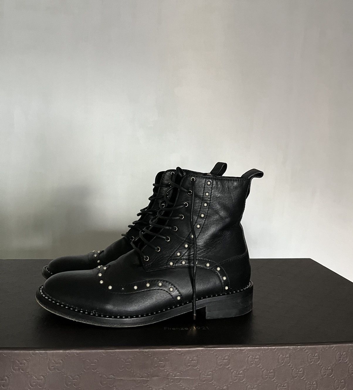 Jimmy Choo Jimmy Choo Black Leather Studded Ankle Size US 9.5 / IT 39.5 - 3 Thumbnail