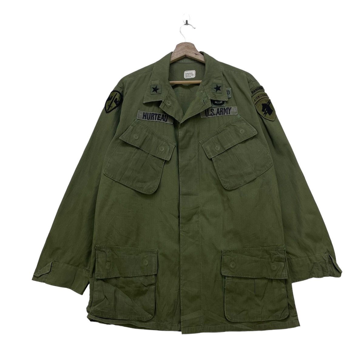 image of Military x USN Vintage Army Slank Pocket Jacket in Olive, Men's (Size Medium)