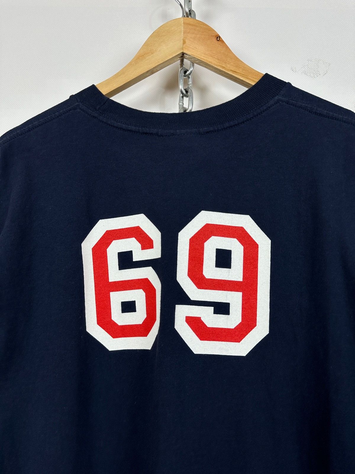 Vintage Pornstar 69 Physical Education XXX Navy Blue T-Shirt