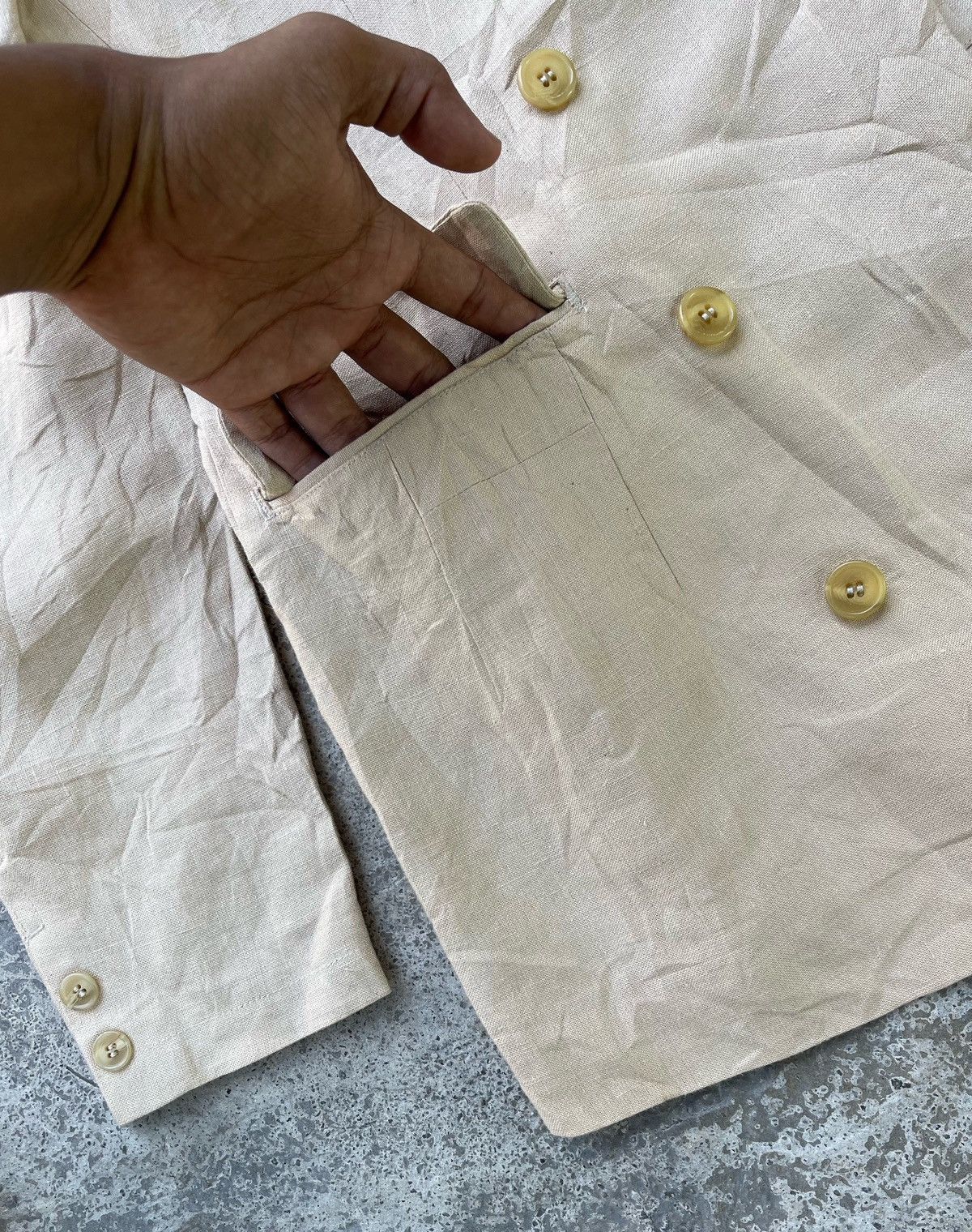Yohji Yamamoto 🔥Vintage Yohji Yamamoto Y's Double Breasted Jacket Size US S / EU 44-46 / 1 - 11 Thumbnail