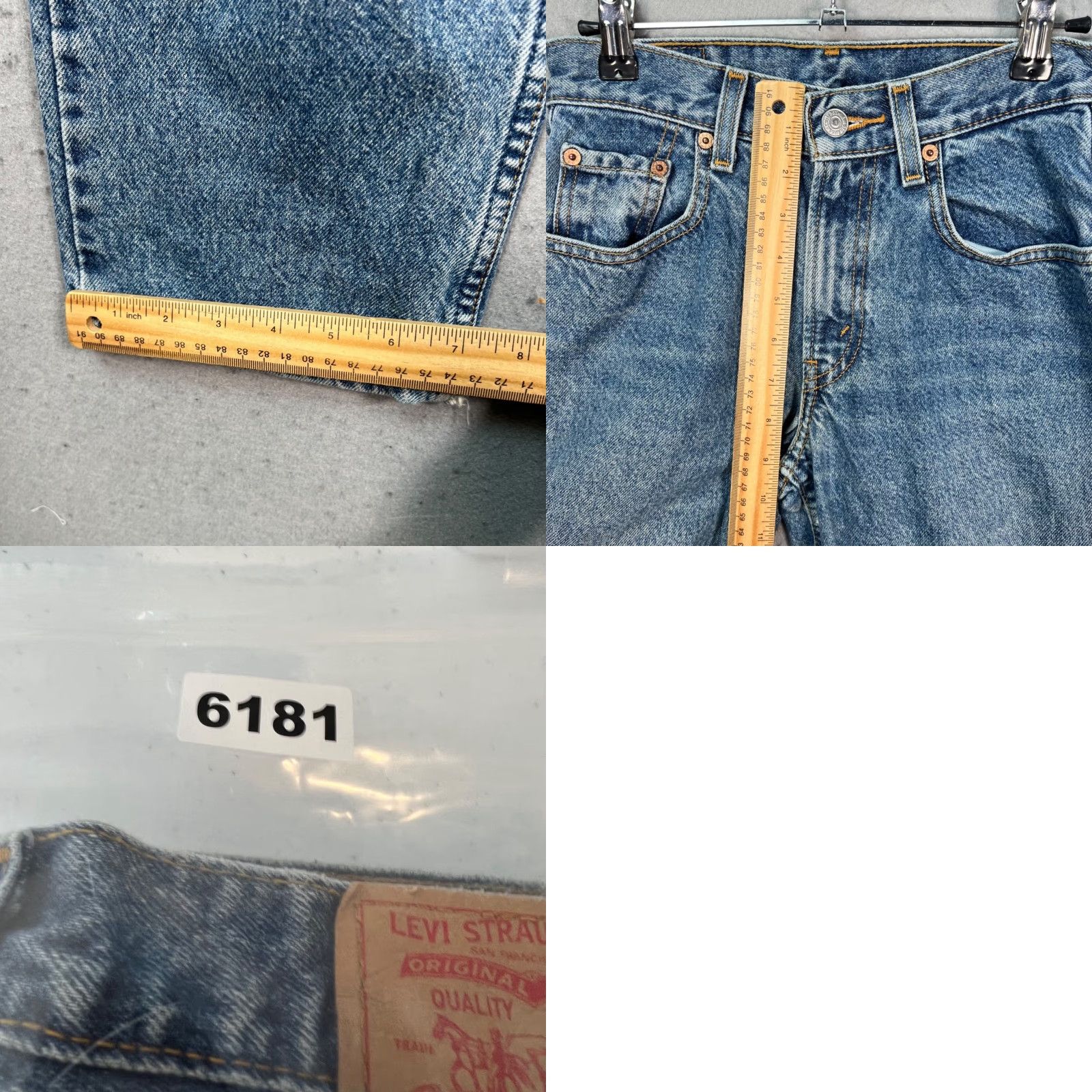 Levi's VINTAGE Levi's 550 Womens Jeans 12 Regular Relaxed High-Waist Blue Denim 5-Pocket Mens? Womens Size 34" / US 12 / IT 48 - 8 Thumbnail