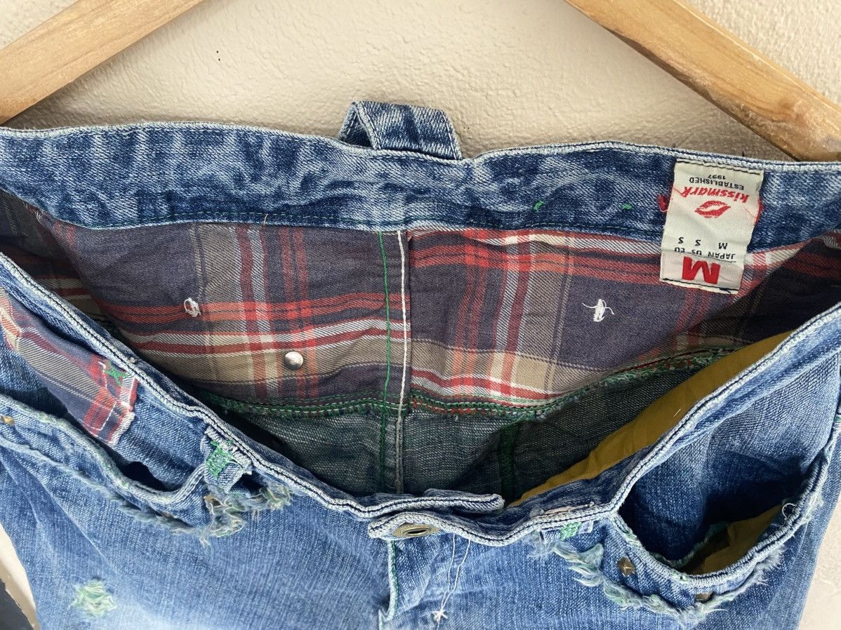 Japanese Brand Kissmark Patchwork Union Jack Denim Size US 34 / EU 50 - 8 Thumbnail