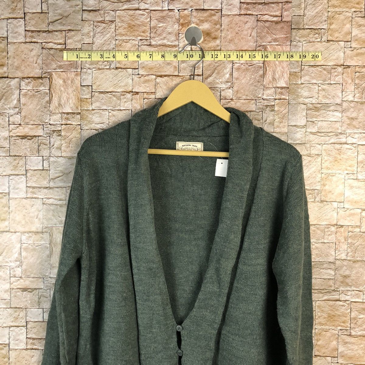 Japanese Brand Northen Truck Green Cardigan Knitwear #A813 Size M / US 6-8 / IT 42-44 - 4 Thumbnail