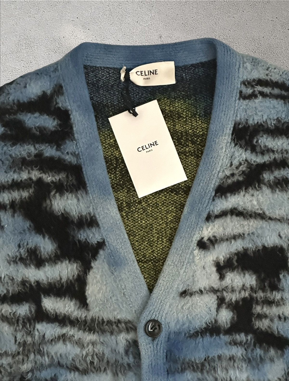 Celine Celine Homme Brushed Knit Cardigan Size US M / EU 48-50 / 2 - 2 Thumbnail