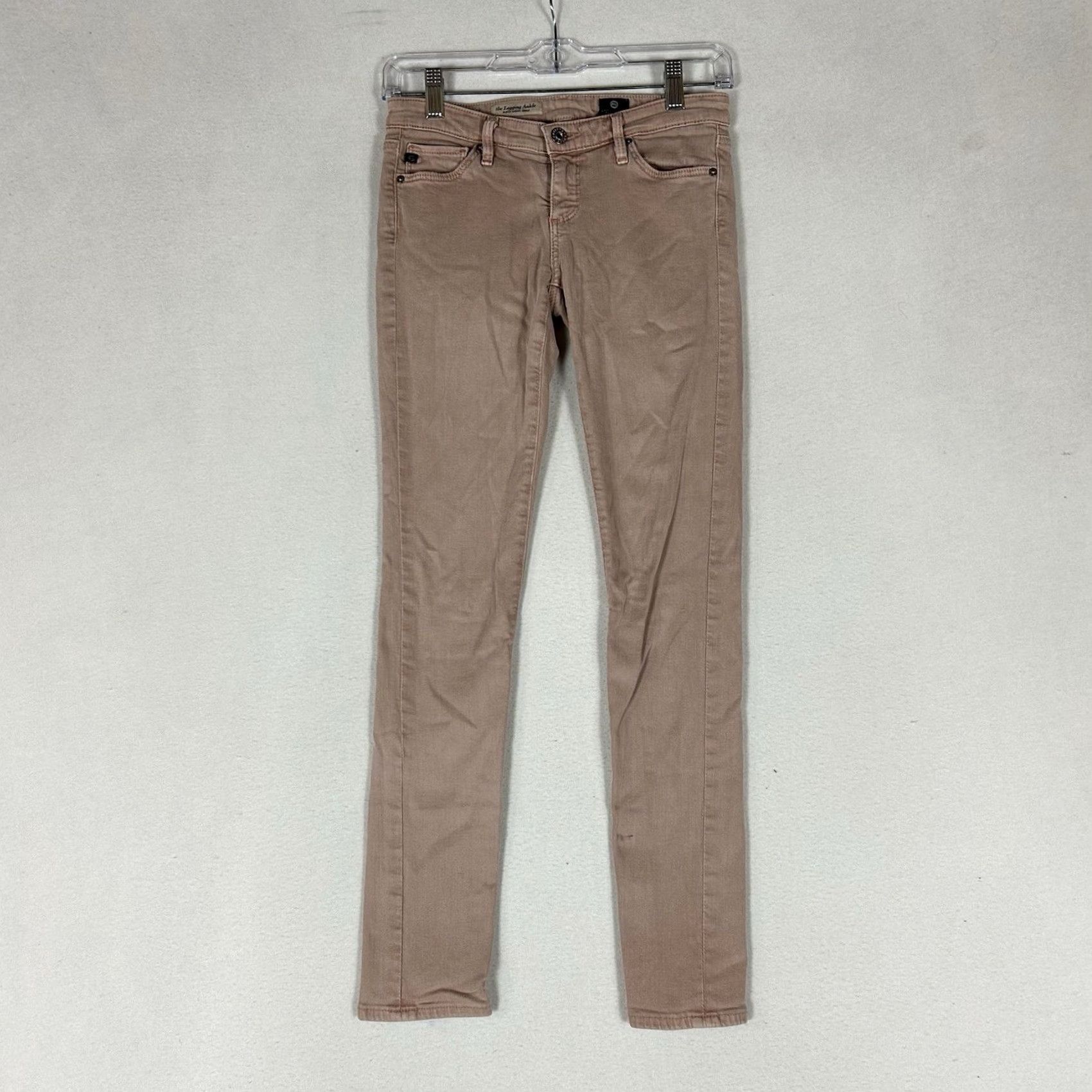 Pinko AG Adriano Goldschmied Legging Super Skinny Jeans Womens 25R Pink Jeans Slim City 28in Womens Size 42" / US 20 - 2 Thumbnail