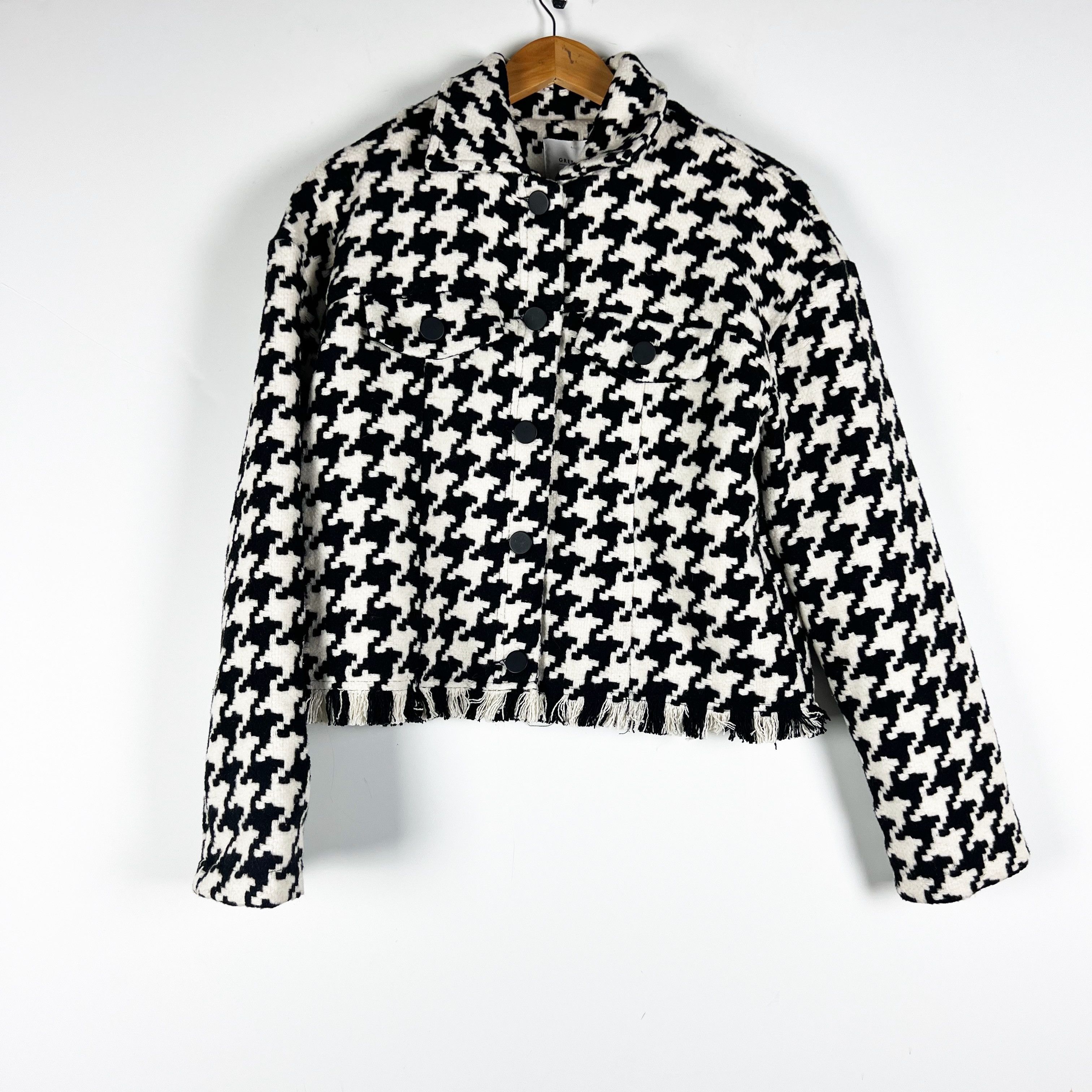 Other Grey Lab Black White Woven Knit Size S / US 4 / IT 40 - 1 Thumbnail
