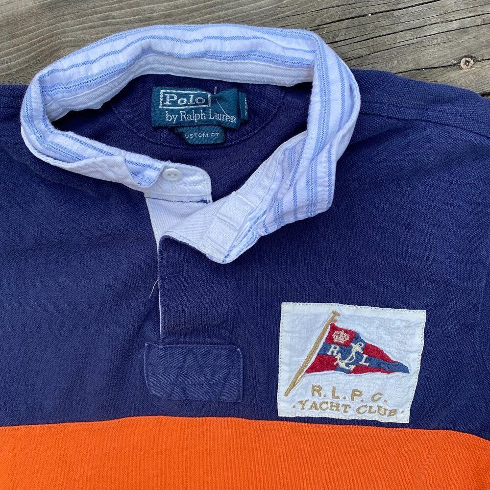 Polo Ralph Lauren Vintage 90s Polo By Ralph Lauren Rugby Polo Yacht Club Larg Size US L / EU 52-54 / 3 - 1 Thumbnail