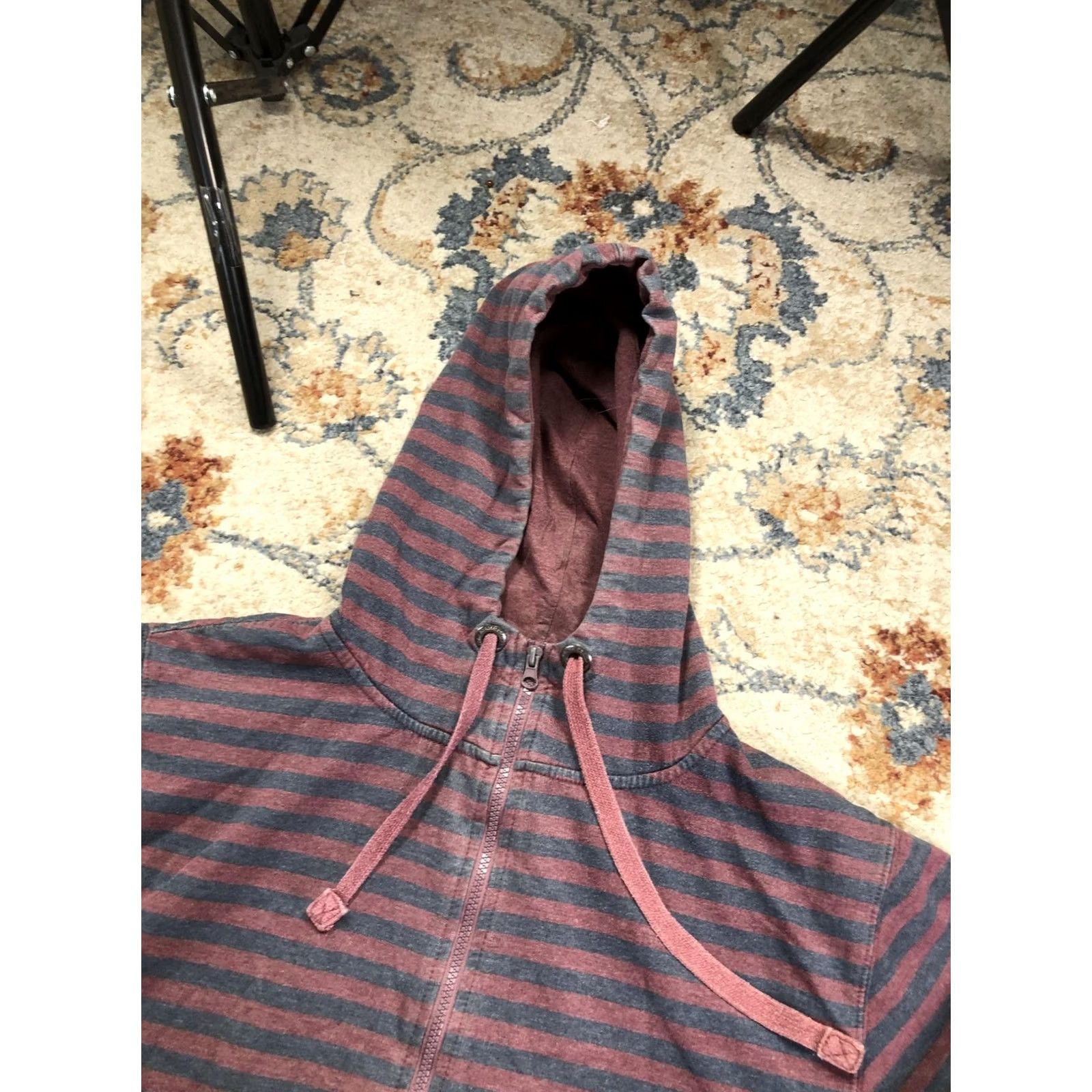 Jordan Craig Jordan Craig Hoodie Sweatshirt Mens XL Red Striped Full Zip Fleece Pockets Size US XL / EU 56 / 4 - 6 Thumbnail