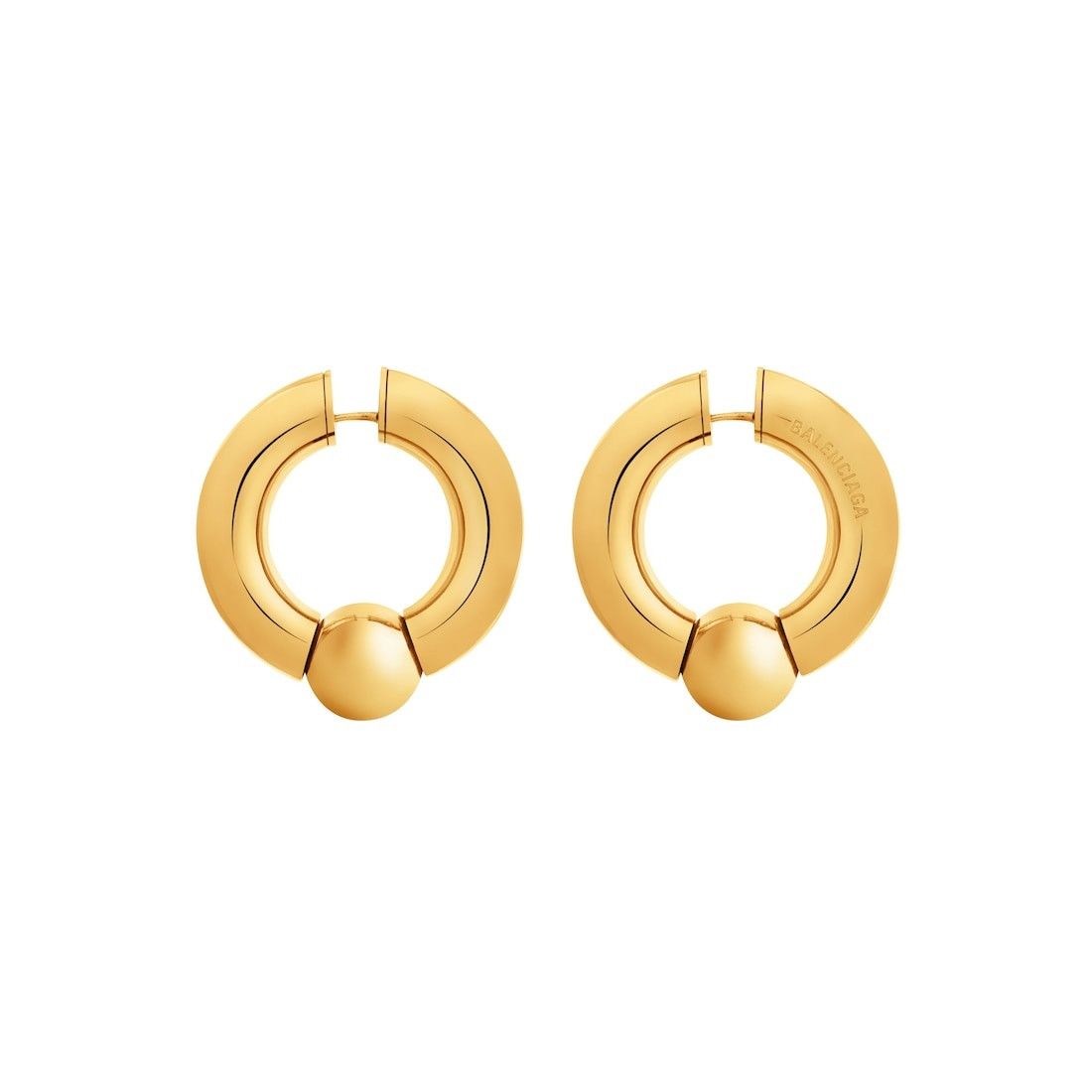 Balenciaga o1in1g0226 Size: OS / Mega Earring in Gold Size ONE SIZE - 2 Thumbnail