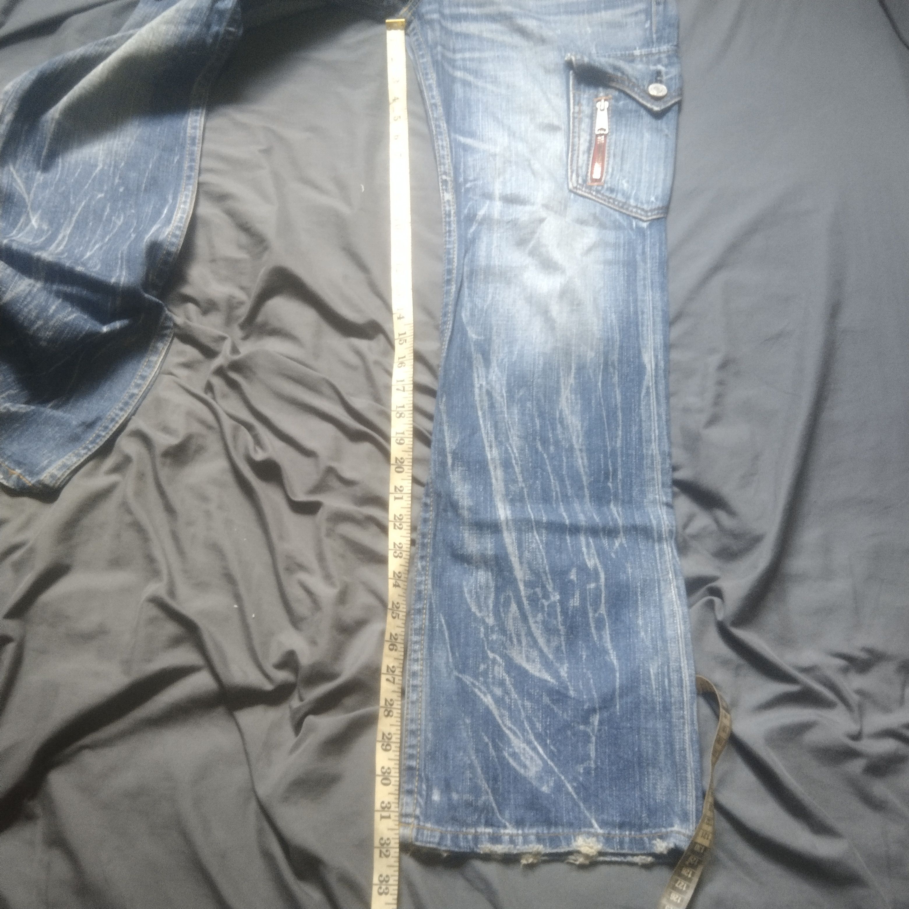 Levi's × Vintage Vintage 🔥 Levi's Flare Cargo Pocket 🔥Jeans Size US 33 - 12 Thumbnail