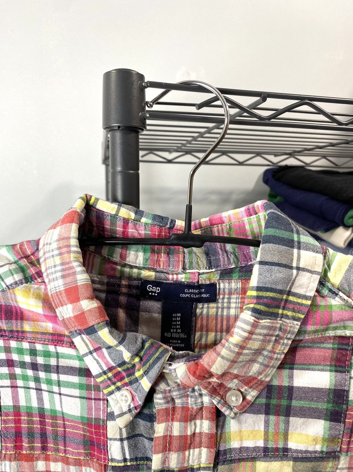 Gap 1990’s Vintage Gap Patchwork Shirt Ralph Lauren Style Size US M / EU 48-50 / 2 - 7 Thumbnail