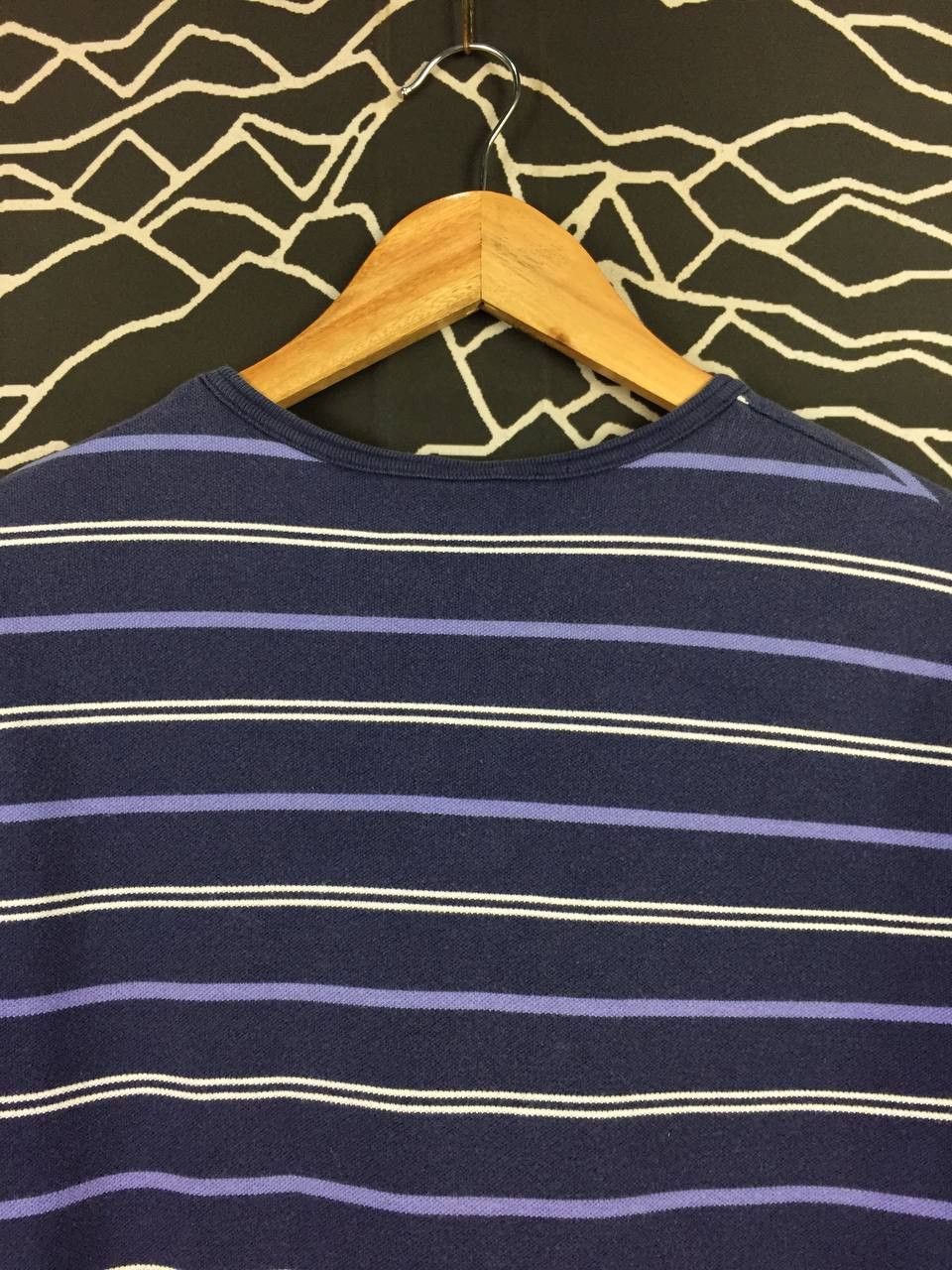Polo Ralph Lauren Vtg 90s Polo Ralph Lauren Pony Logo Striped Crewneck Tee Size US S / EU 44-46 / 1 - 6 Thumbnail