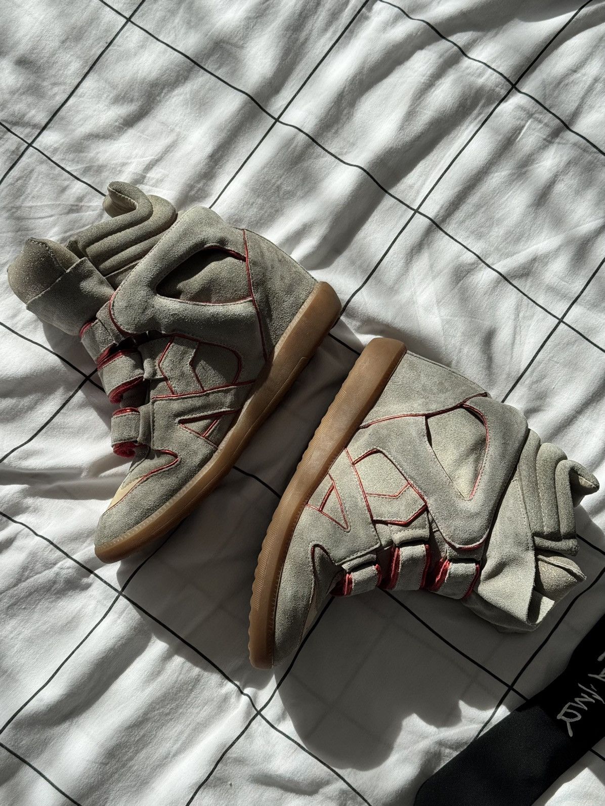 Isabel Marant Rare Isabel Marant Bekett sneakers shoes beige Suede Wedge Size US 7 / IT 37 - 7 Thumbnail