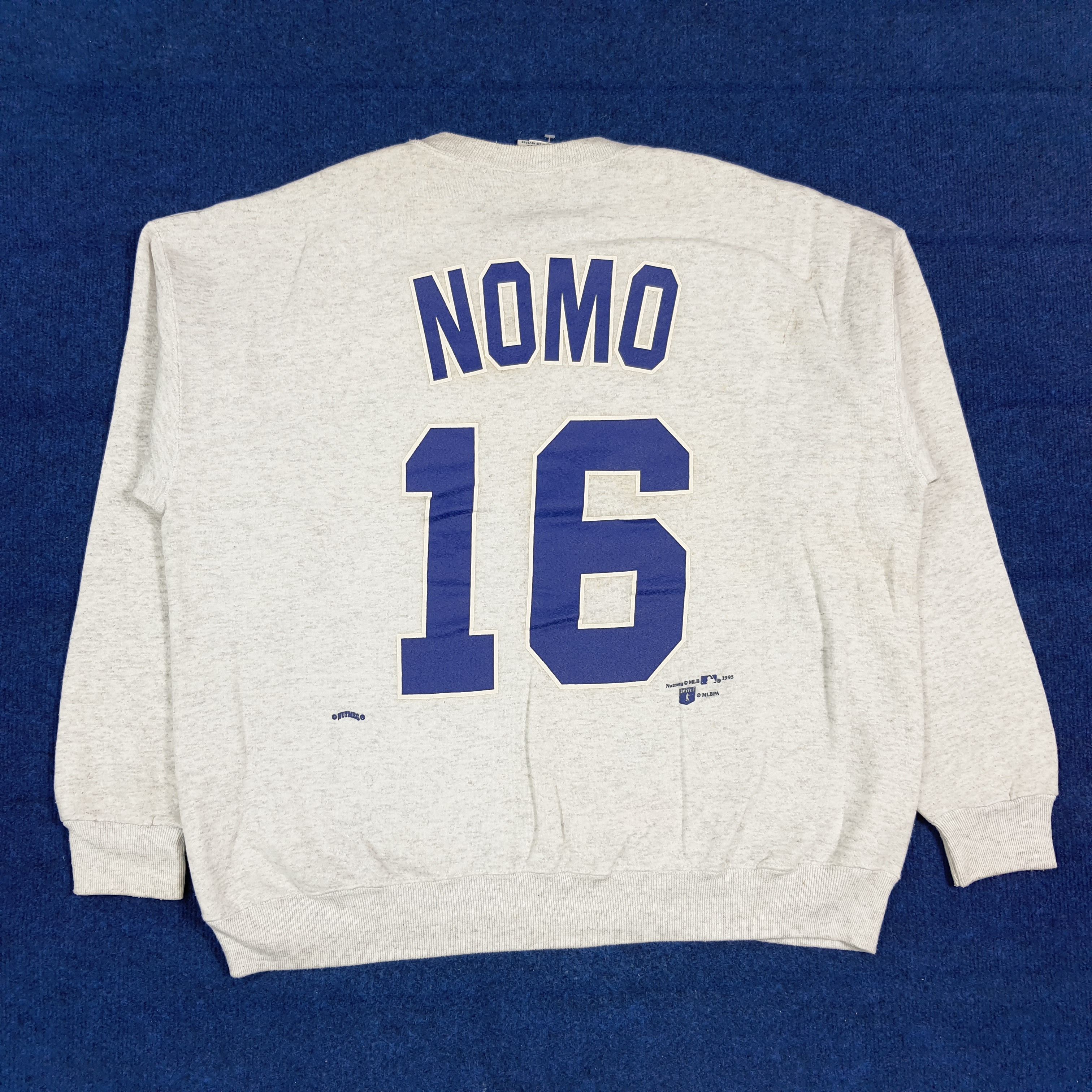 Nutmeg Vintage 90s Nutmeg Hideo Nomo LA Dodgers Sweatshirt C282N14 Size US XL / EU 56 / 4 - 5 Thumbnail