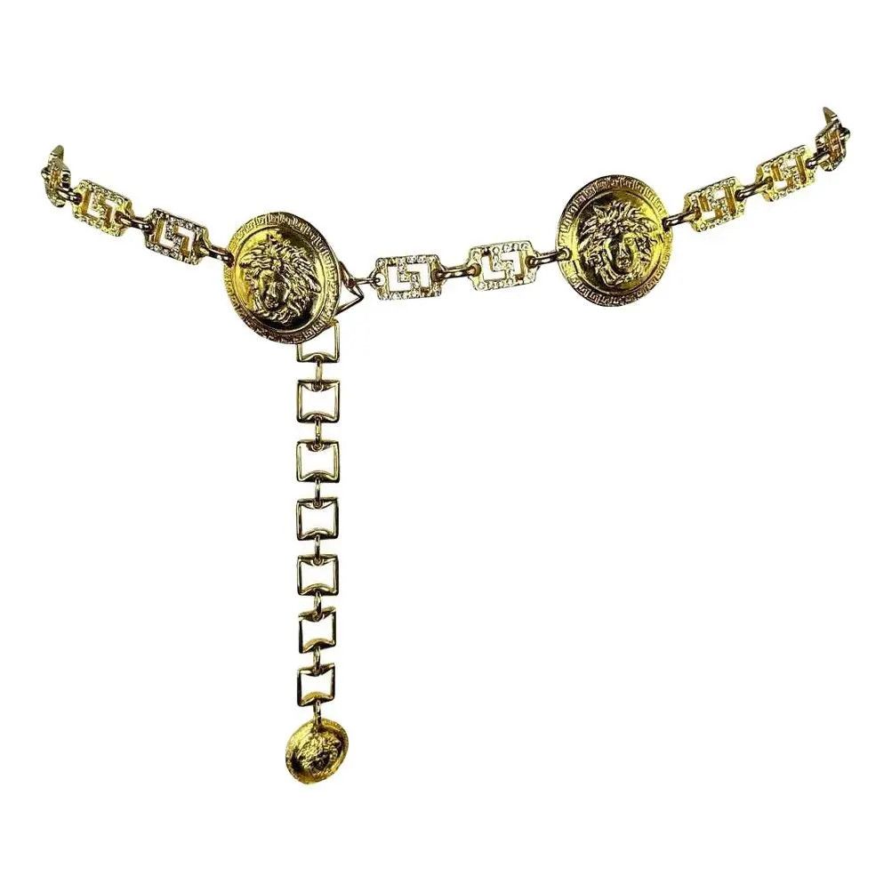 Other Vintage Gianni Versace Medusa Belt 1990s Gold Chain Belt Size ONE SIZE - 1 Thumbnail