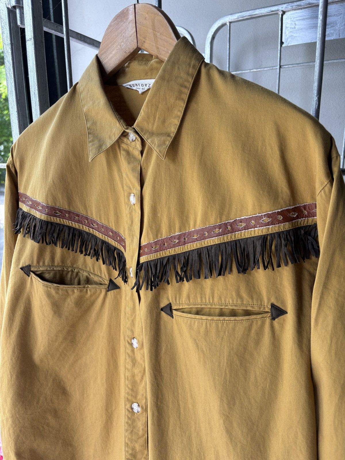 Japanese Brand Quatorz vintage western shirt Size M / US 6-8 / IT 42-44 - 5 Thumbnail