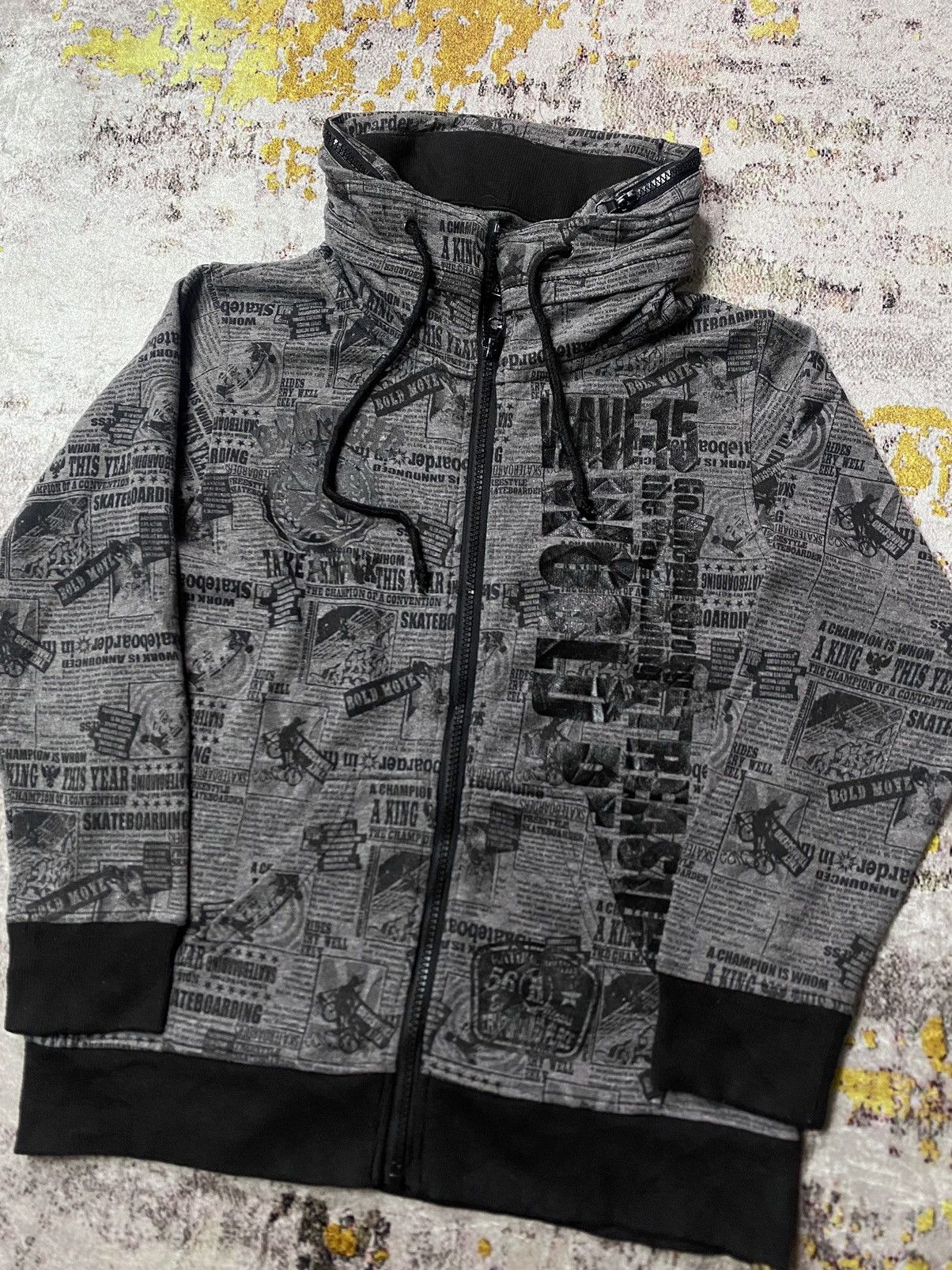 If Six Was Nine Japanese Cyrstal Wafe Hidden Hoodie Goa Bono style Size US S / EU 44-46 / 1 - 3 Thumbnail