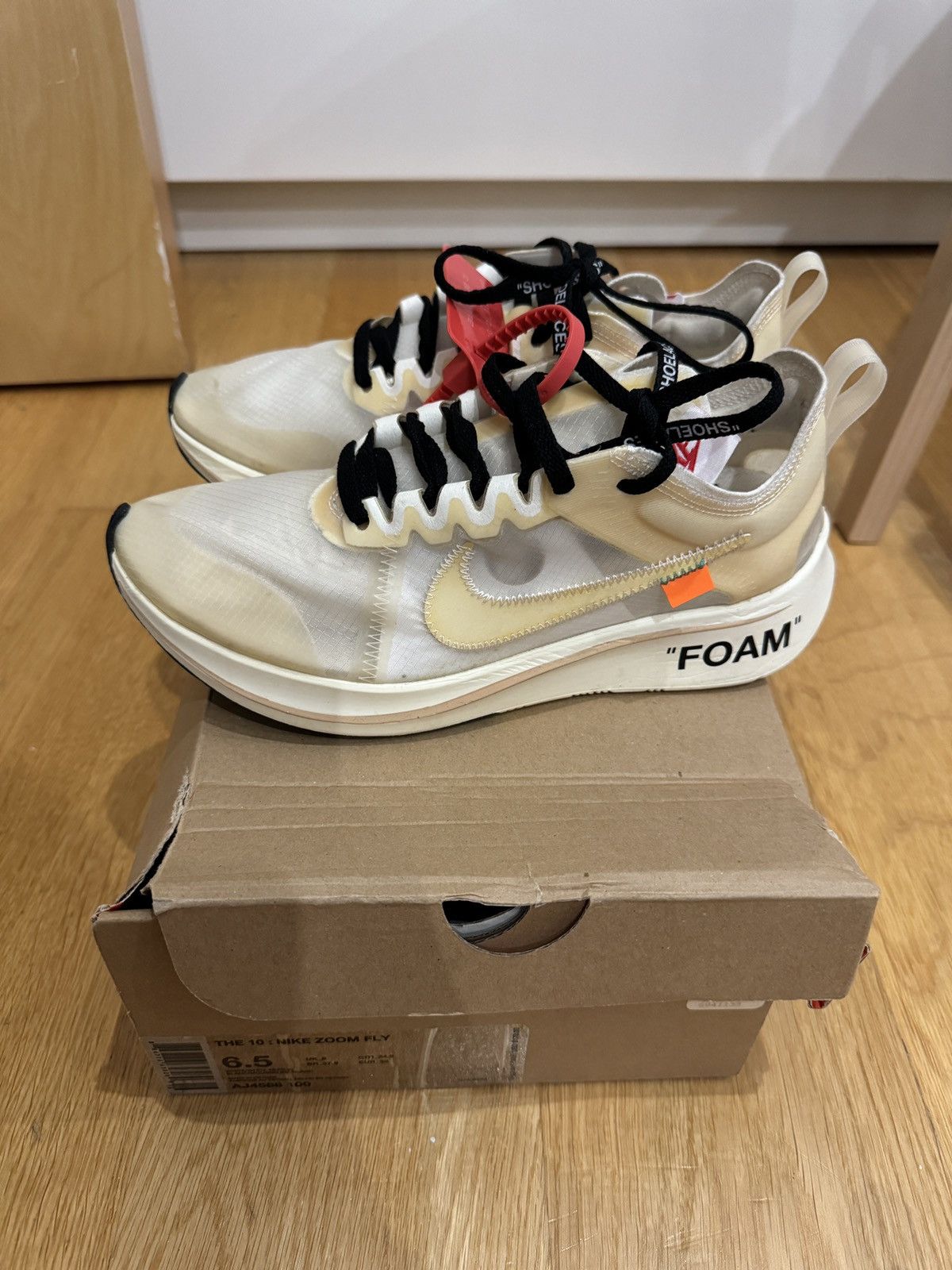 Nike × Off-White Nike Off White Zoom Fly: The 10 Size US 6.5 / EU 39-40 - 1 Thumbnail