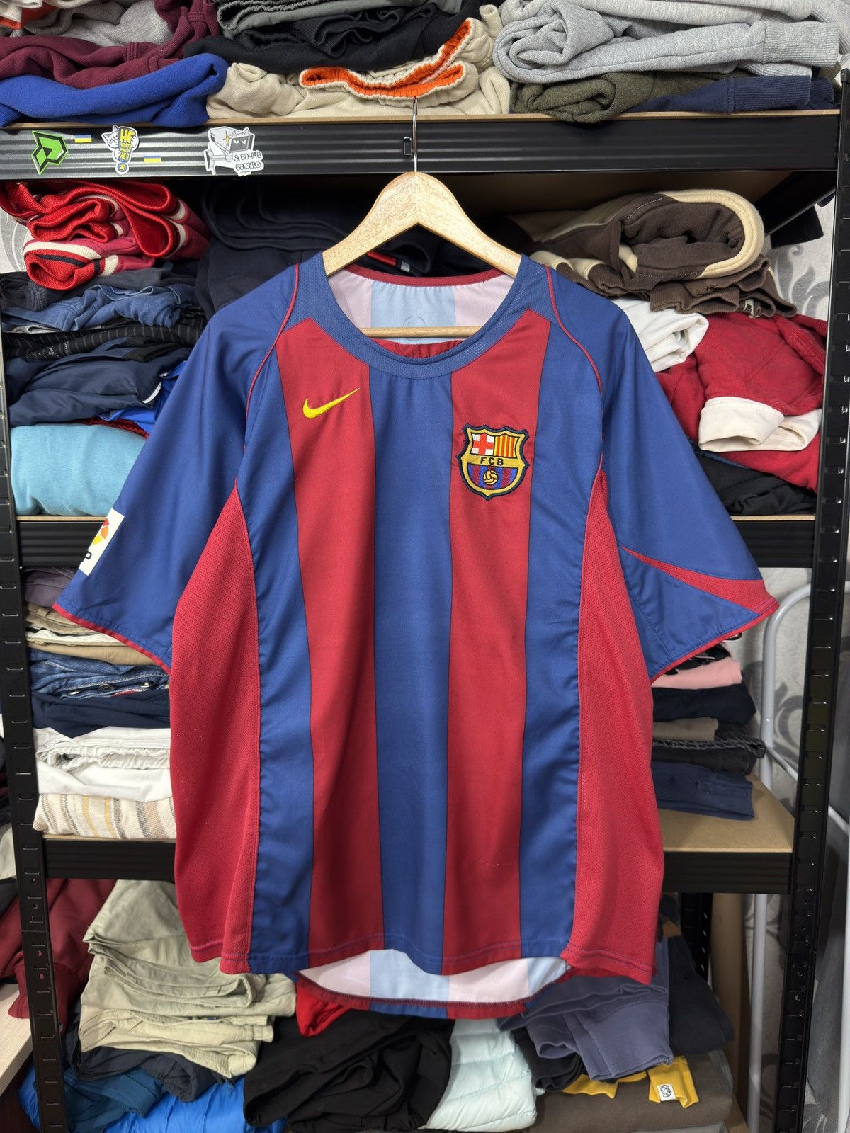 Nike VTG NIKE FC BARCELONA 2004/2005 HOME FOOTBALL SHIRT JERSEY Size US XL / EU 56 / 4 - 17 Thumbnail