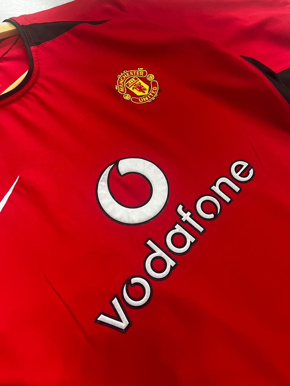 David Beckham Vintage Manchester United 2002/2004 Home Jersey Player Issue Size US L / EU 52-54 / 3 - 8 Thumbnail