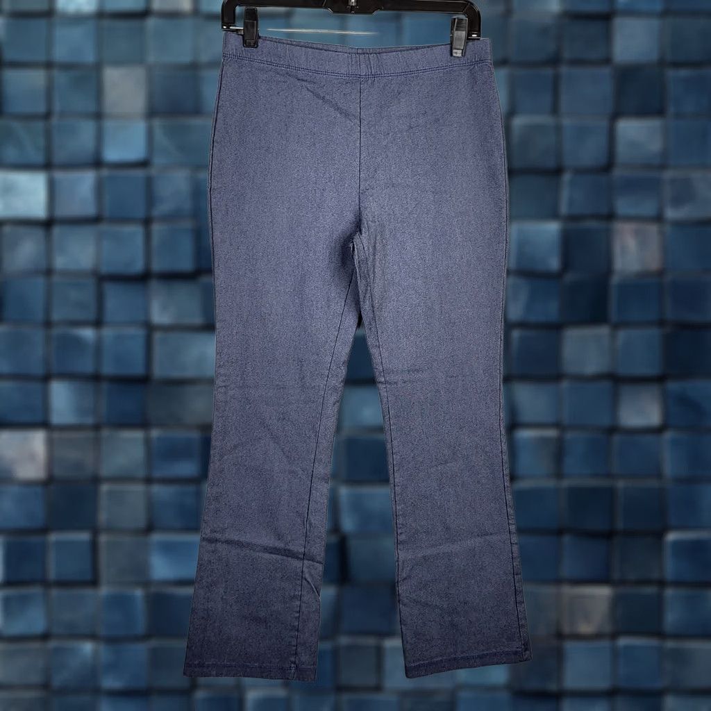 Vintage CLARA SUN WOO Women's Pants Blue Size M Regular Straight Casual Size 32" / US 10 / IT 46 - 1 Thumbnail