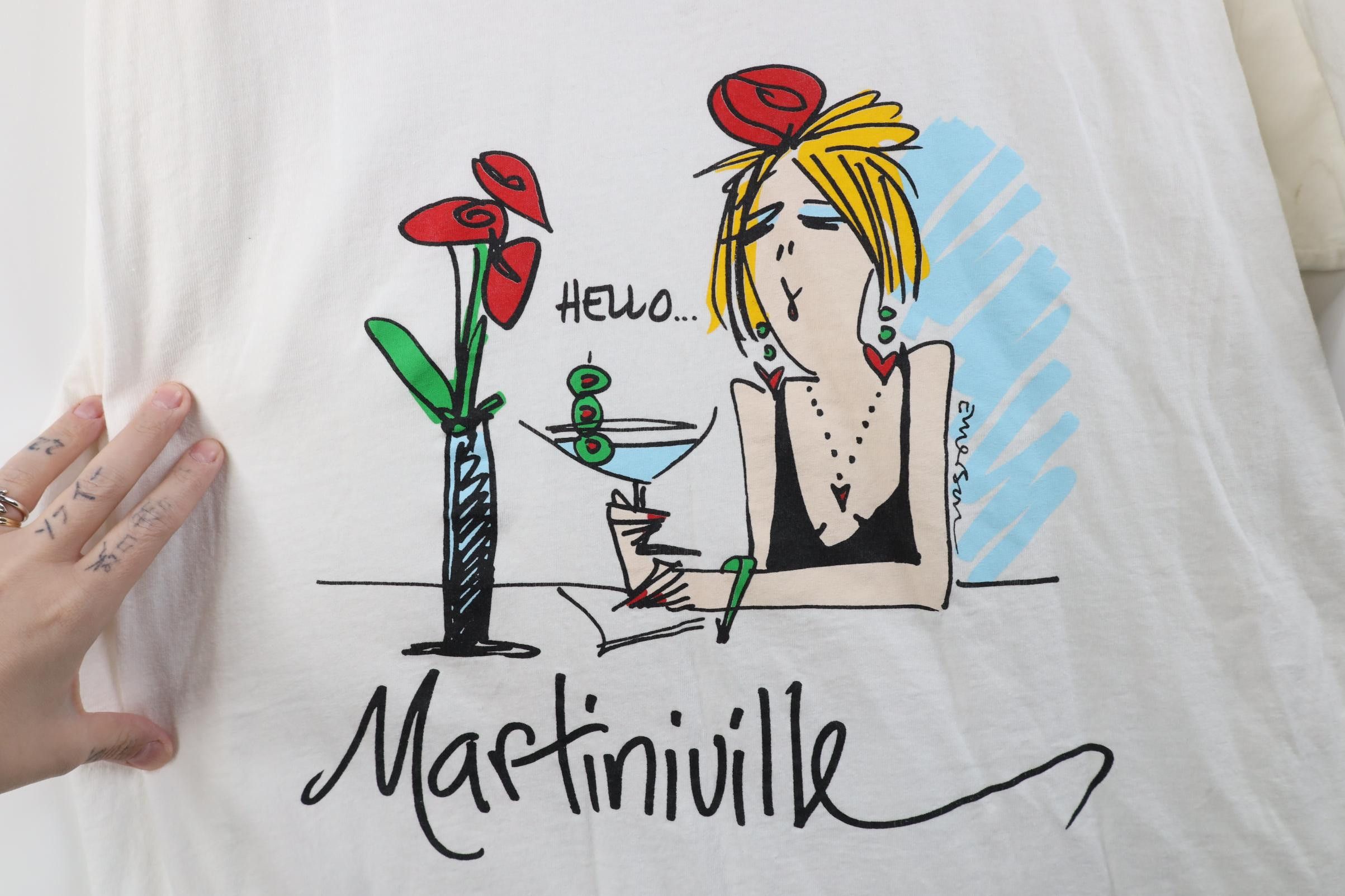 Vintage Vintage 90s Y2K Comic Martiniville Sleep Night T-Shirt USA Size ONE SIZE - 5 Thumbnail